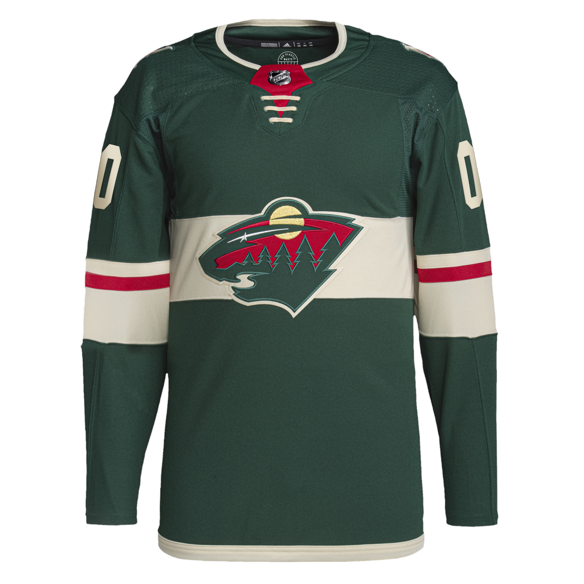 Minnesota Wild adidas Home Primegreen Authentic Pro Custom Jersey - Green - vstockx