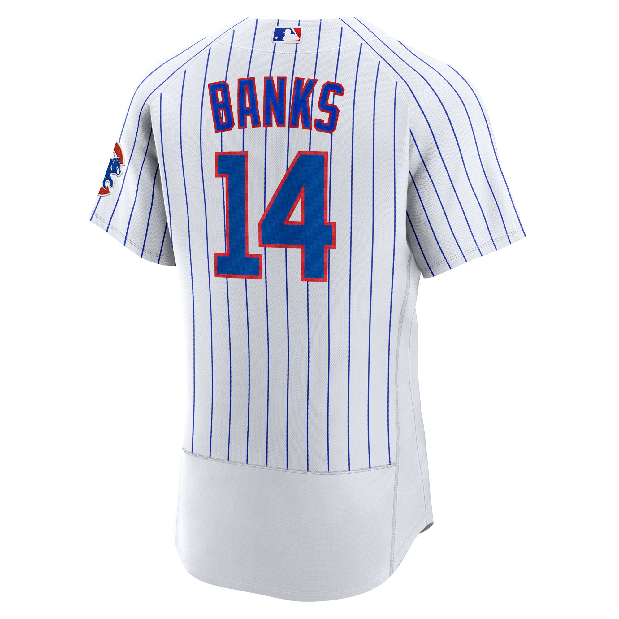 Ernie Banks Chicago Cubs Nike Home Authentic Retired Player Jersey - White - vstockx