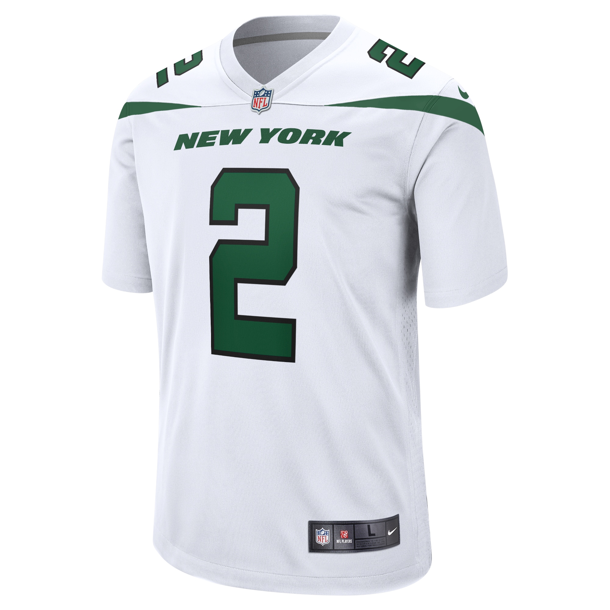 Zach Wilson New York Jets Nike White Game Jersey - White - vstockx