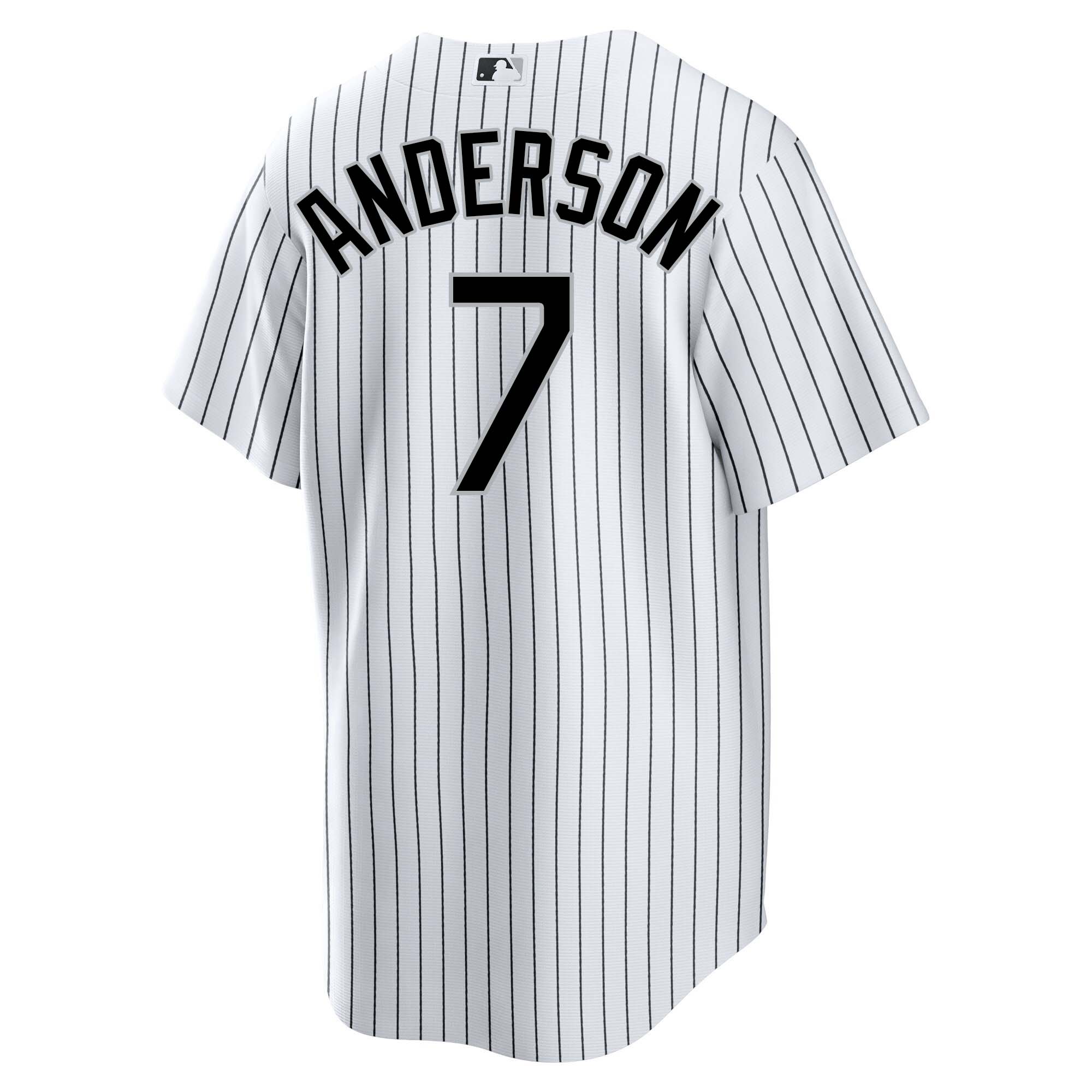 Tim Anderson Chicago White Sox Home Men's Replica Jersey - vstockx