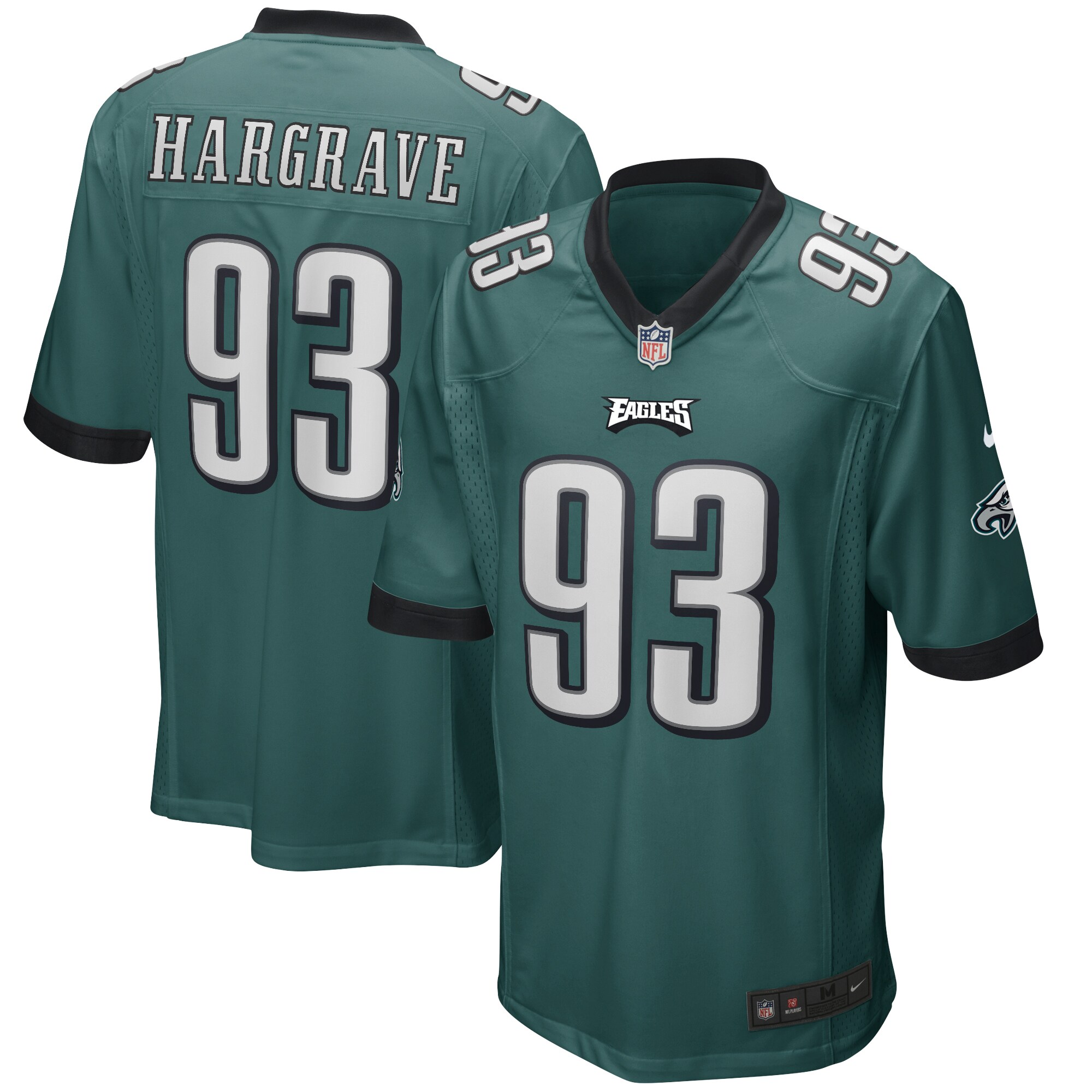 Javon Hargrave Philadelphia Eagles Nike Game Player Jersey - Midnight Green - vstockx