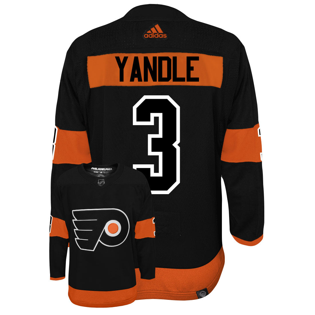 Keith Yandle Philadelphia Flyers Adidas Primegreen Authentic NHL Hockey Jersey - vstockx