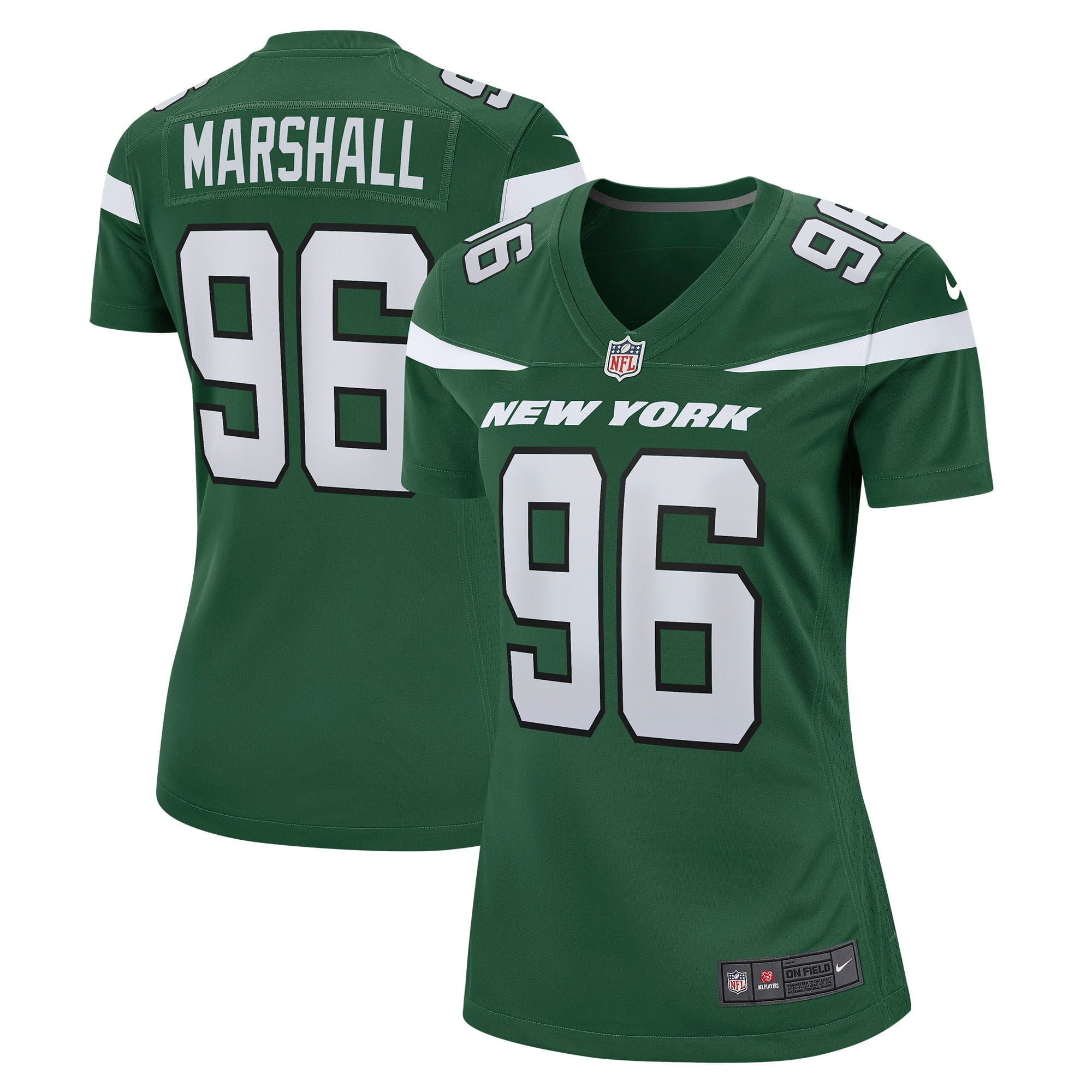 Women's Nike Jonathan Marshall Gotham Green New York Jets Game Jersey - vstockx