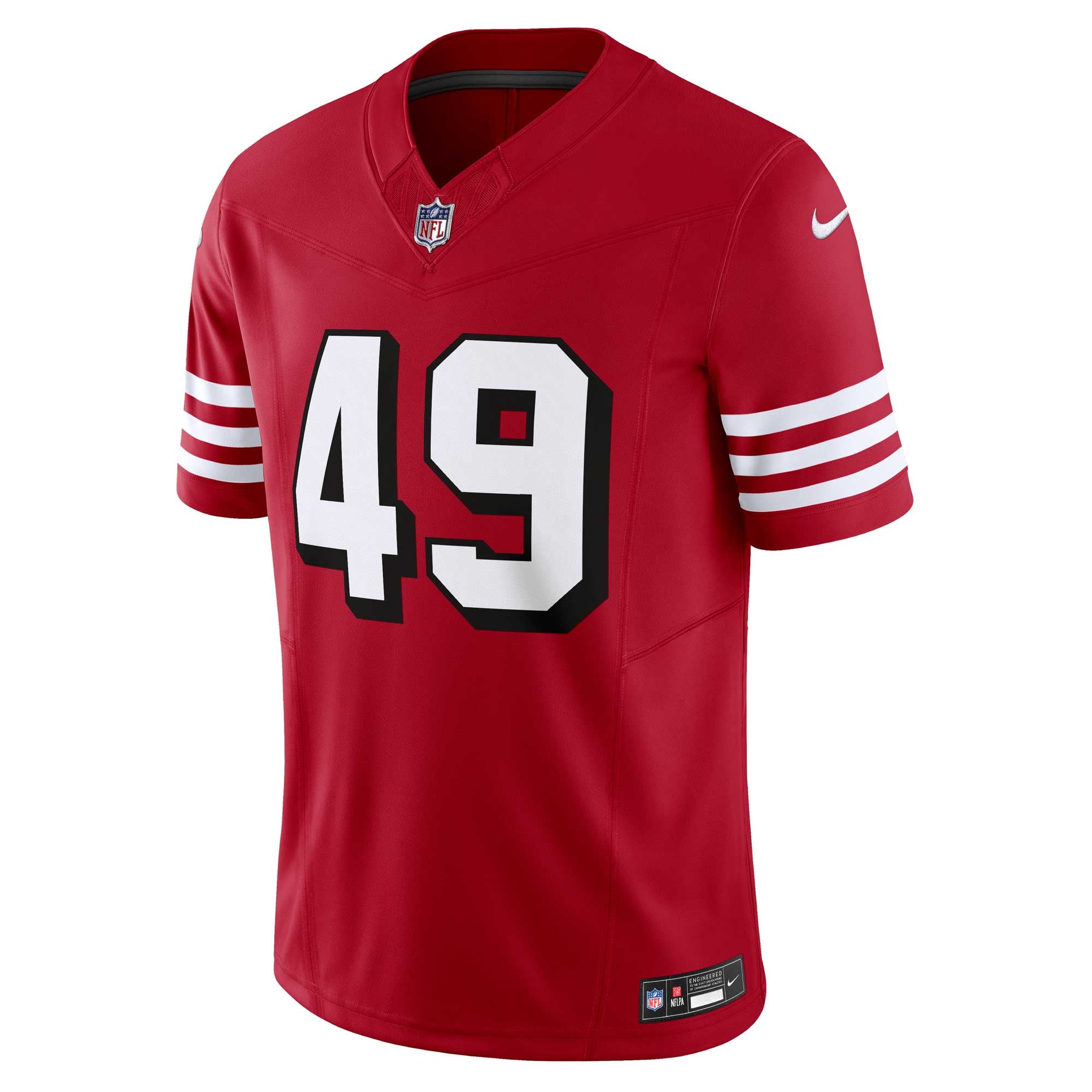 Men's Nike The Faithful Scarlet San Francisco 49ers Alternate Vapor F.U.S.E. Limited Jersey - vstockx