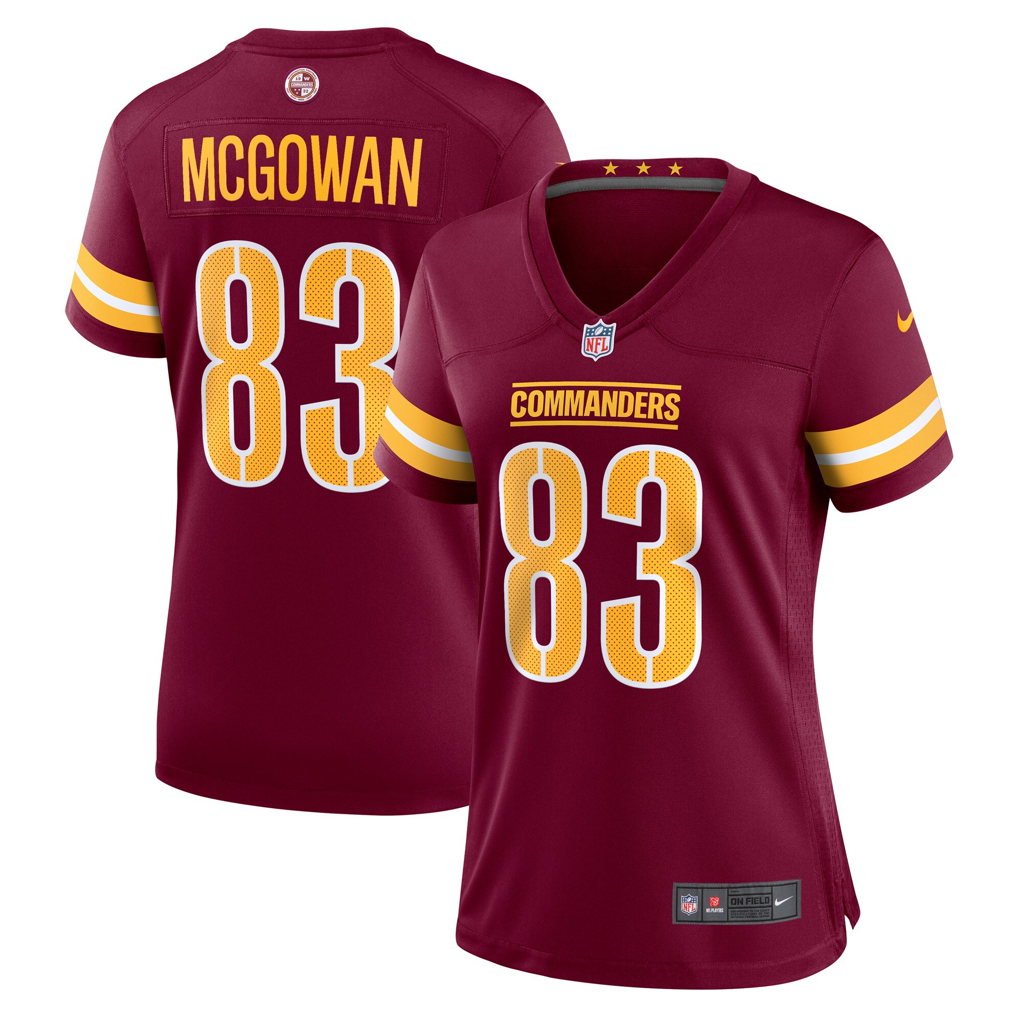 Kyric Mcgowan Washington Commanders Nike Women's Player Game Jersey - Burgundy - vstockx