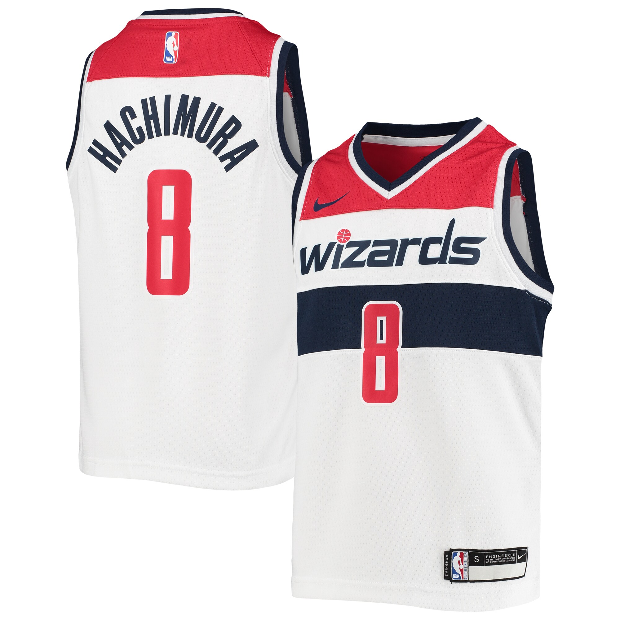 Rui Hachimura Washington Wizards Nike Youth 2019/20 Swingman Jersey - Association Edition - White - vstockx