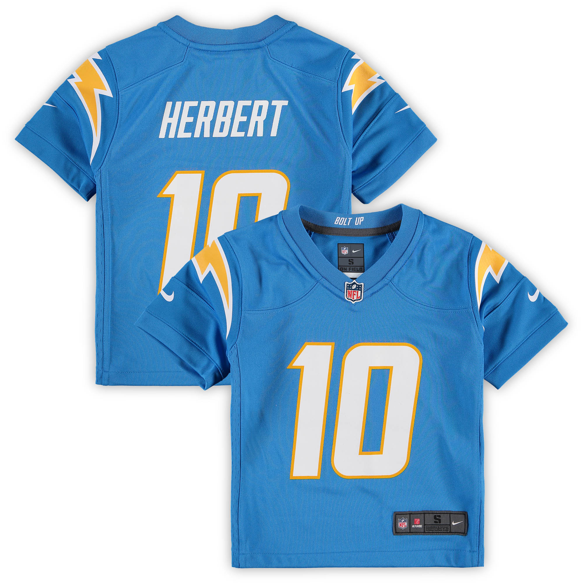 Justin Herbert Los Angeles Chargers Nike Preschool Game Jersey - Powder Blue - vstockx