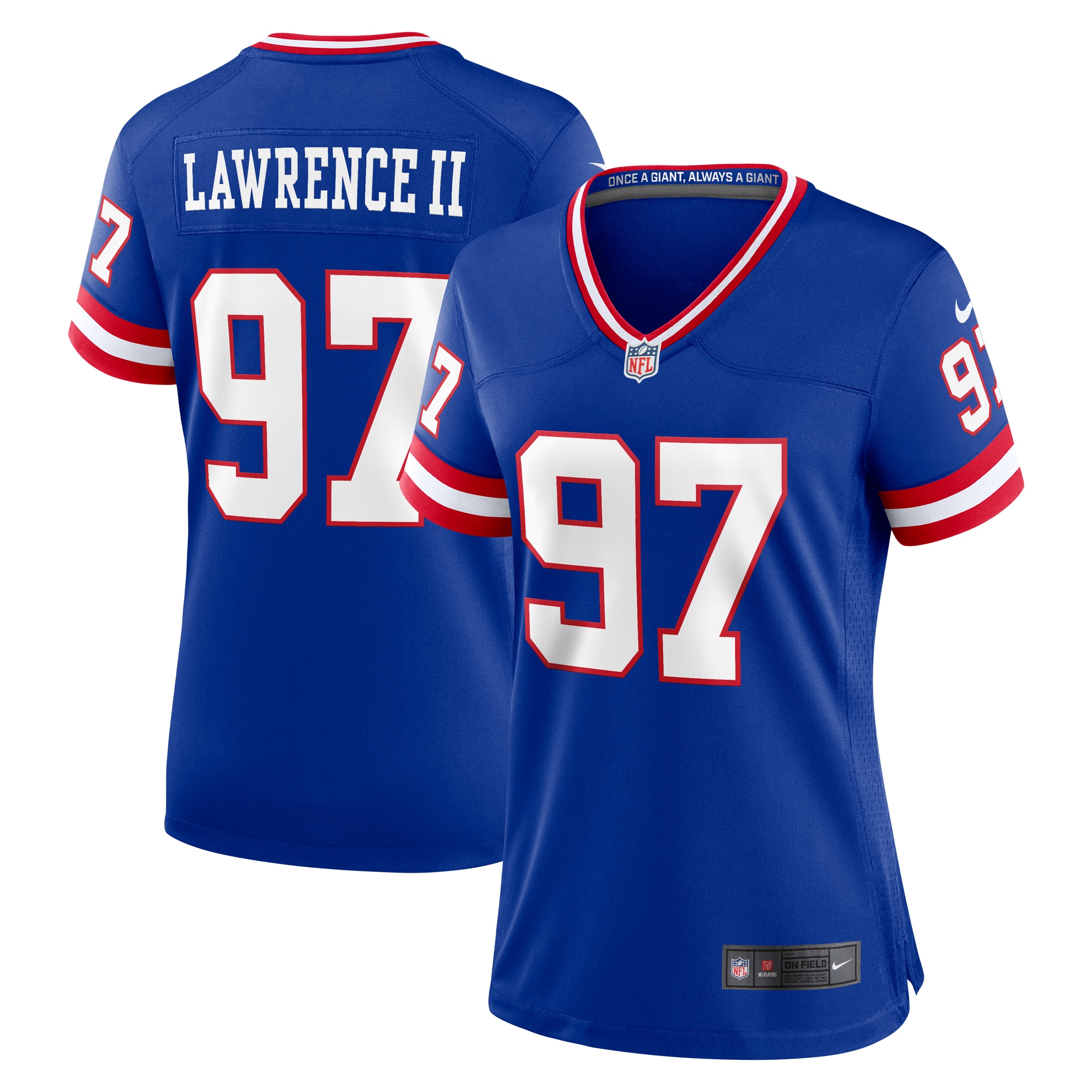 Dexter Lawrence II New York Giants Nike Women's Classic Game Player Jersey - Royal - vstockx