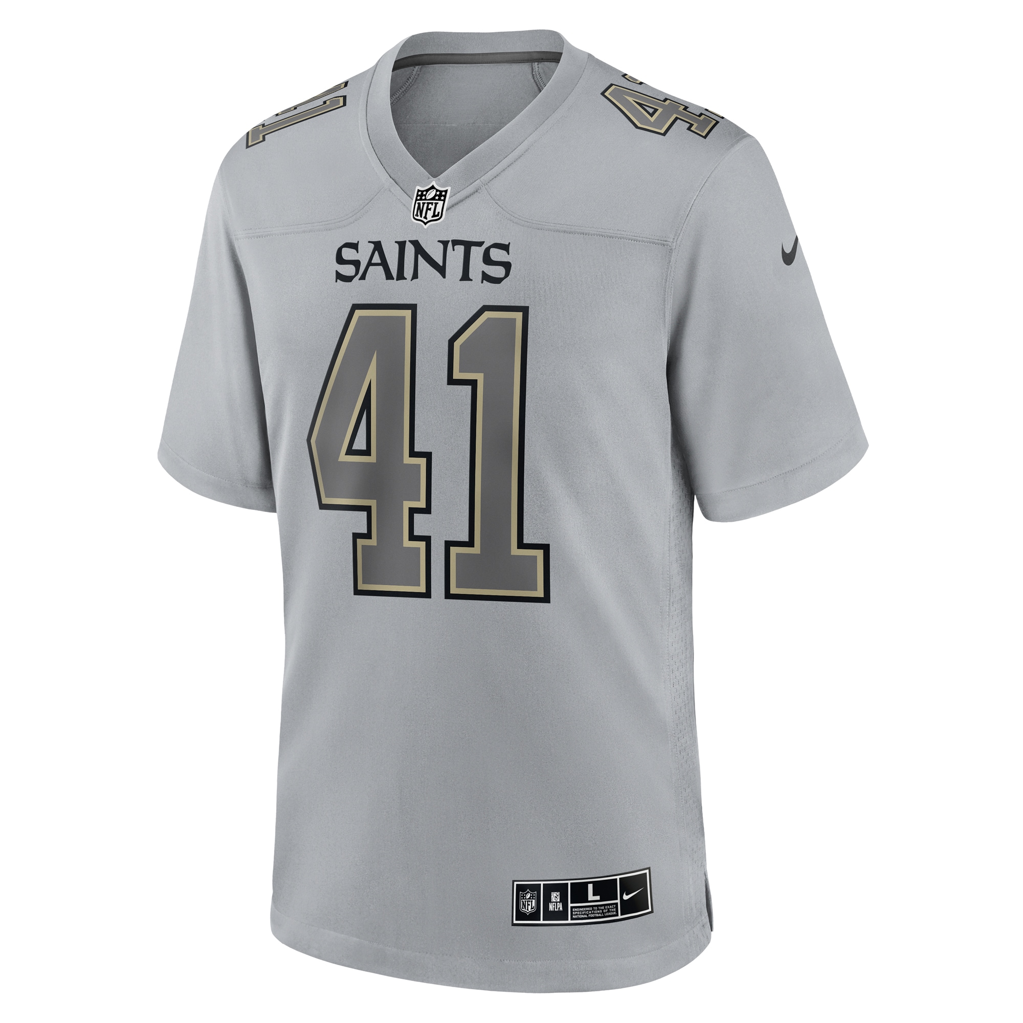 Alvin Kamara New Orleans Saints Nike Atmosphere Fashion Game Jersey - Gray - vstockx