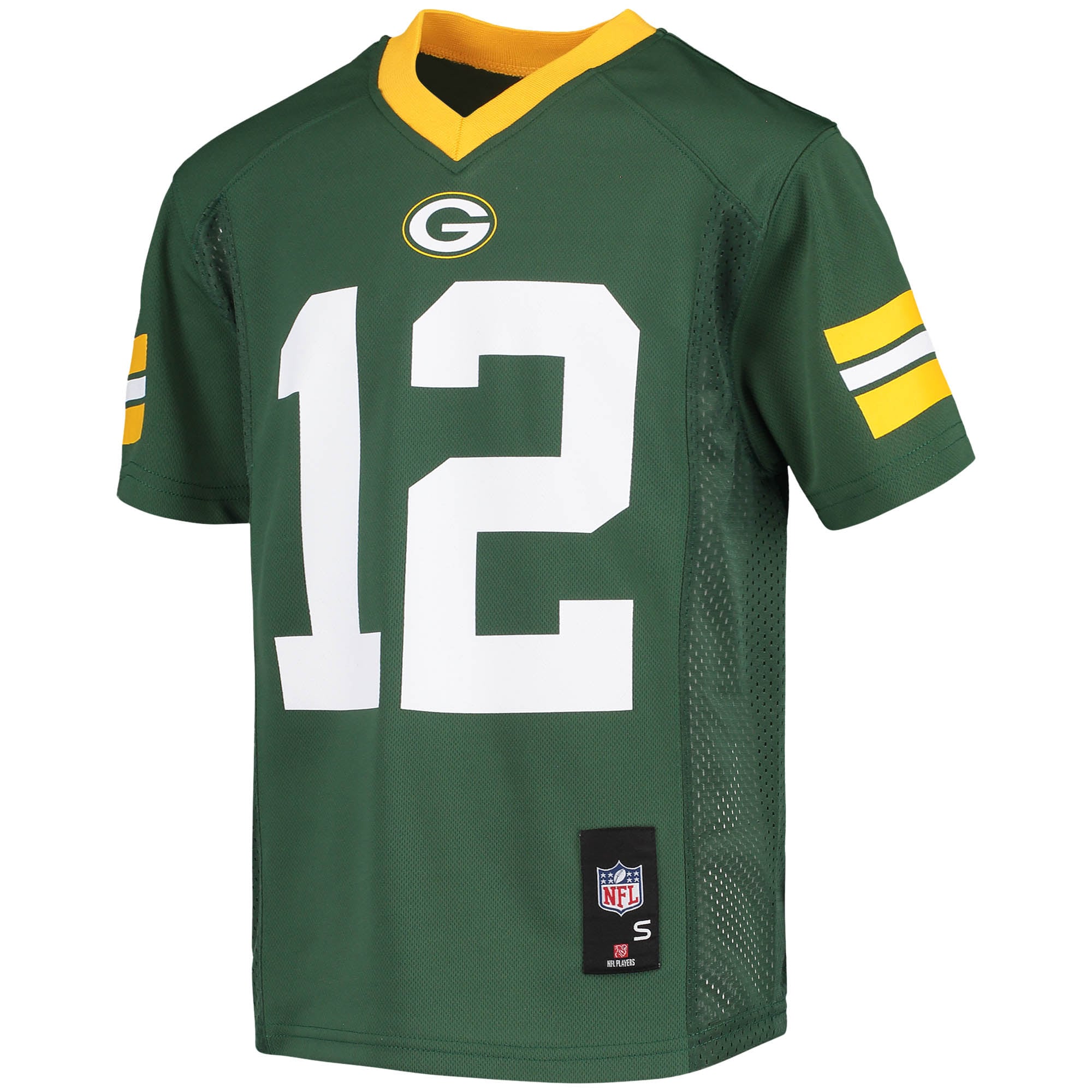 Aaron Rodgers Green Bay Packers Youth Replica Player Jersey - Green - vstockx