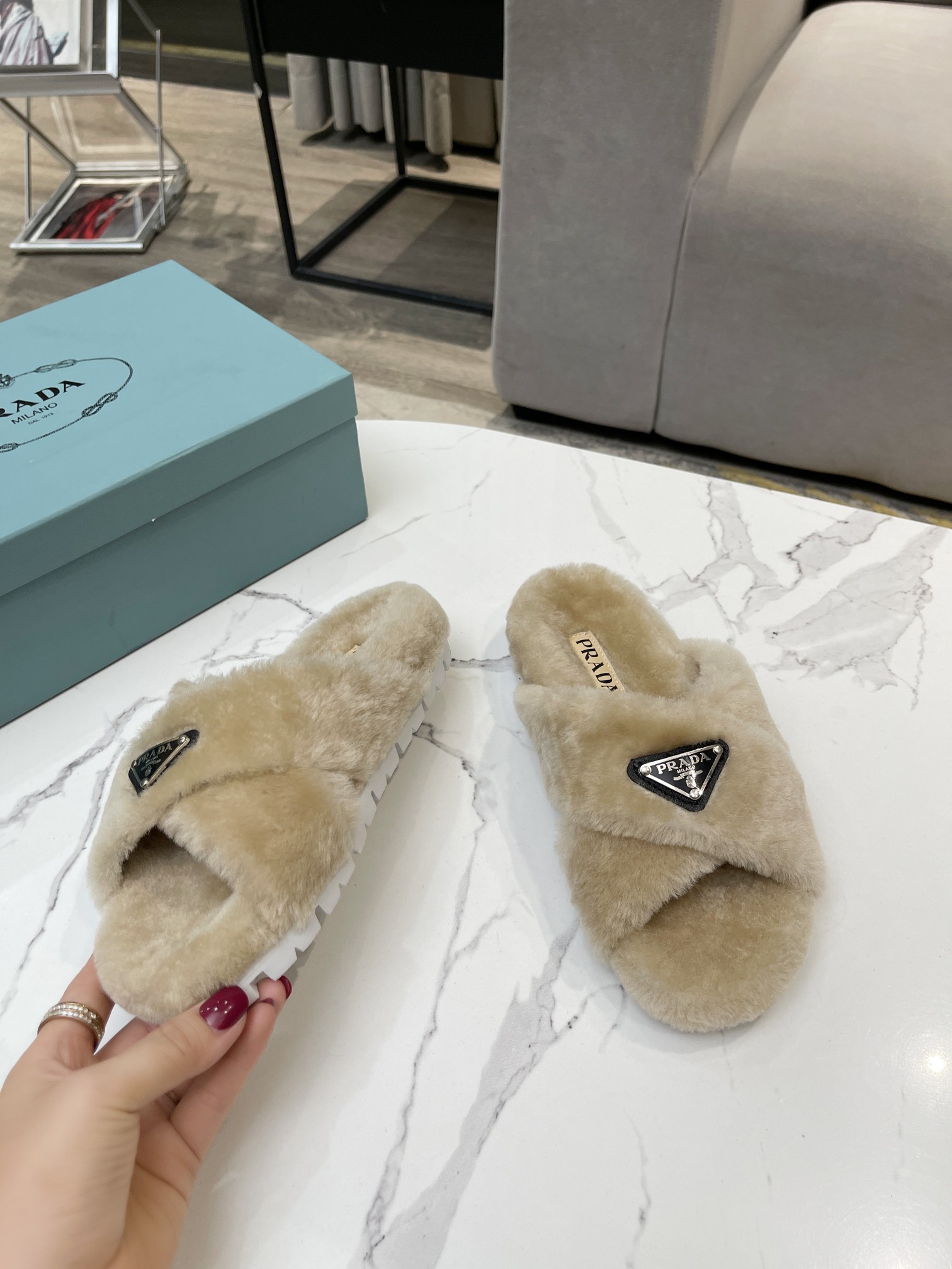 Prada Flat Sandals 2 - vstockx