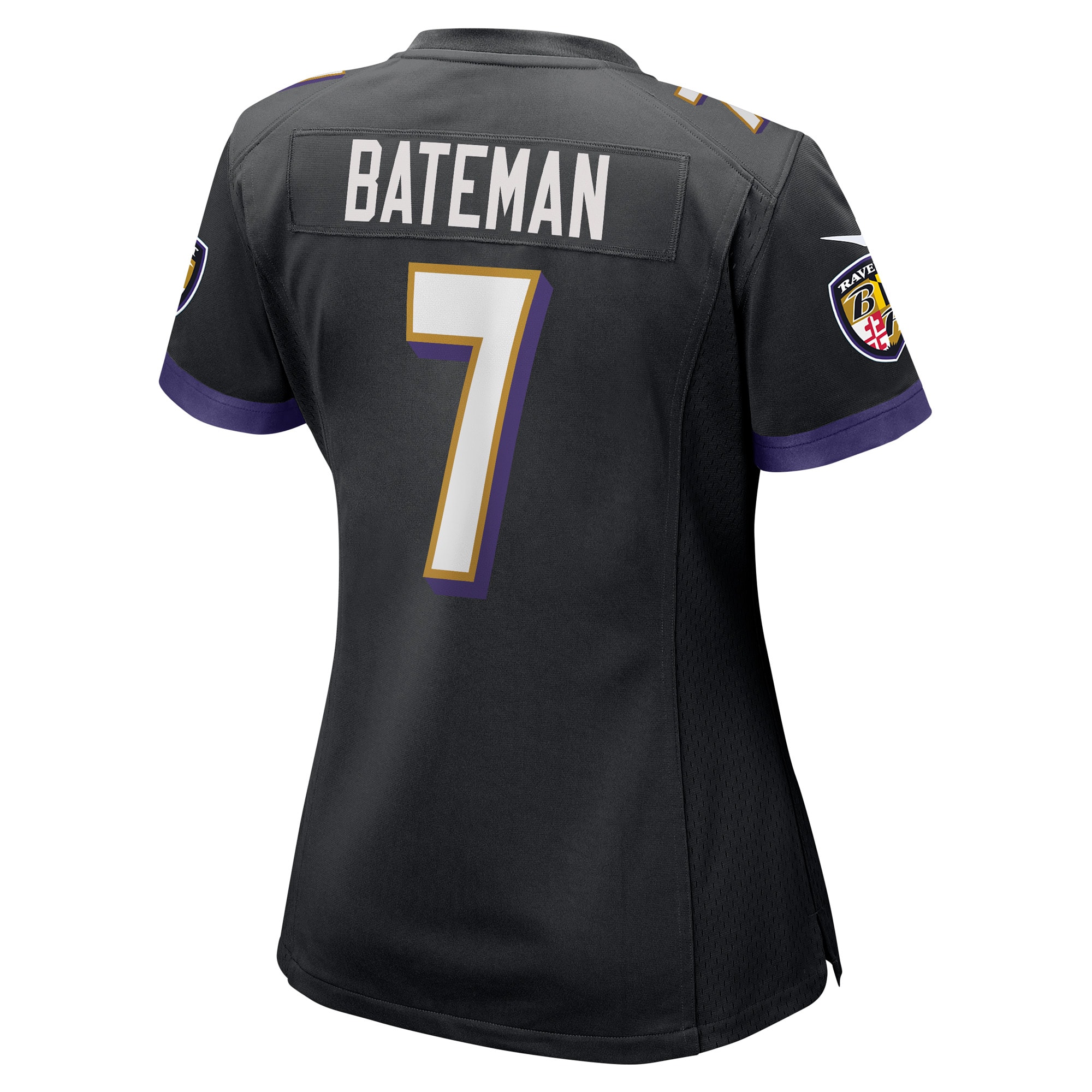 Rashod Bateman Baltimore Ravens Nike Women's Game Player Jersey - Black - vstockx