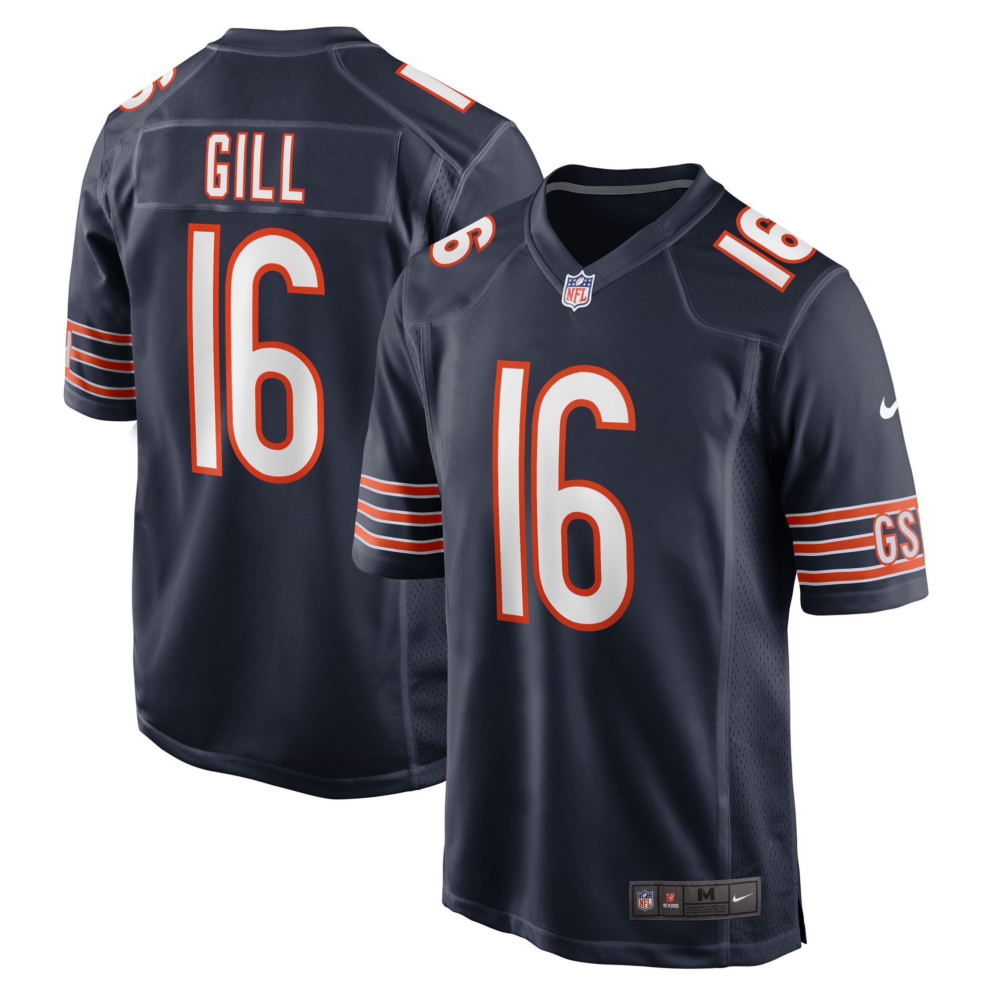 Trenton Gill Chicago Bears Nike Game Player Jersey - Navy - vstockx