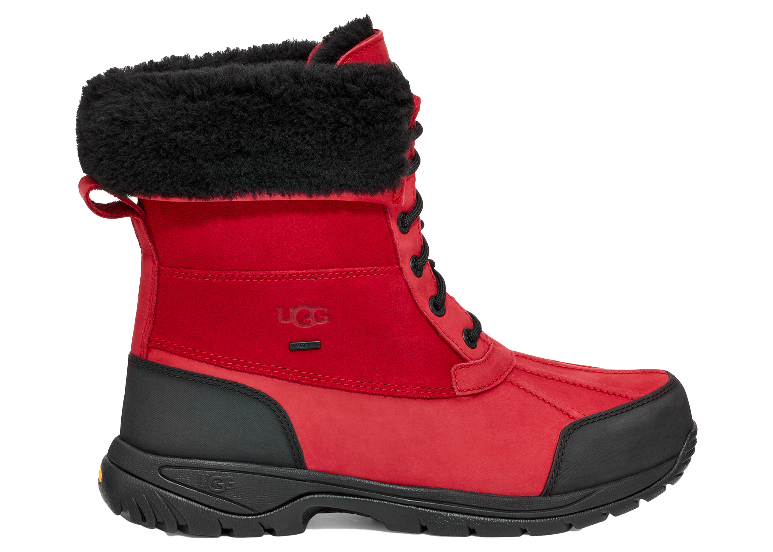 UGG Butte Samba Red Black - vstockx