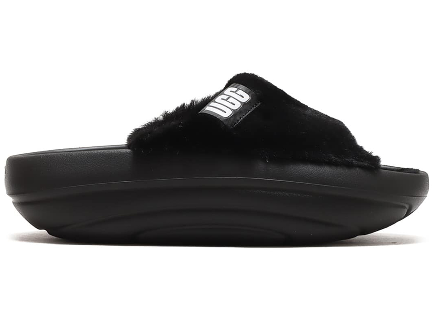 UGG FoamO UGGplush Slide Black (Women's) - vstockx