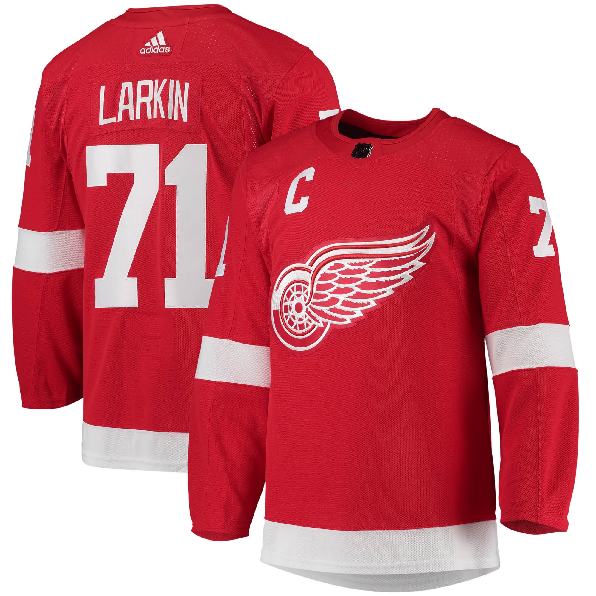 Dylan Larkin Detroit Red Wings adidas Home Primegreen Authentic Pro Player Jersey - Red - vstockx