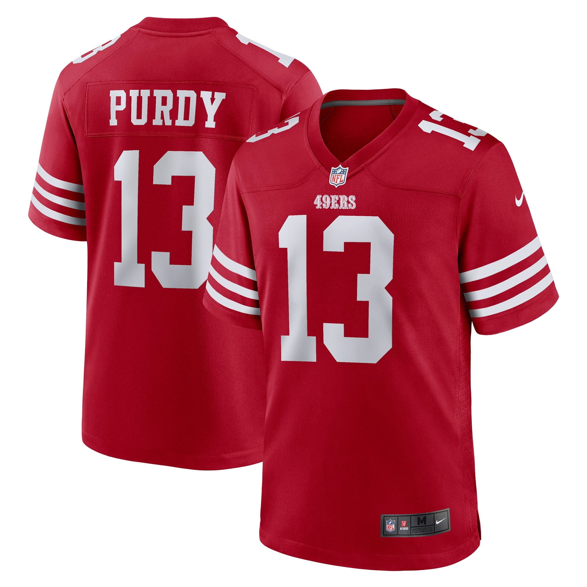 Men's Nike Brock Purdy Scarlet San Francisco 49ers Game Player Jersey - vstockx