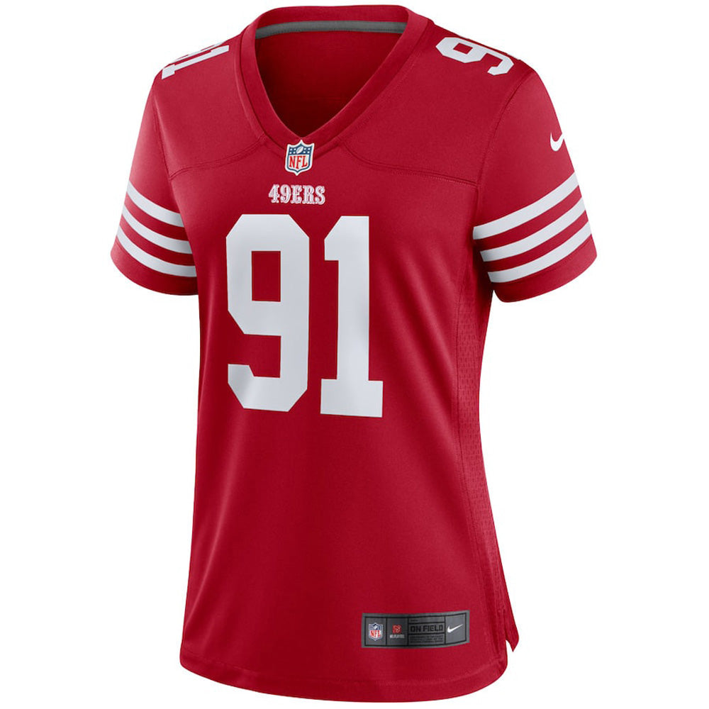 Women's San Francisco 49ers Arik Armstead Game Jersey - Scarlet - vstockx