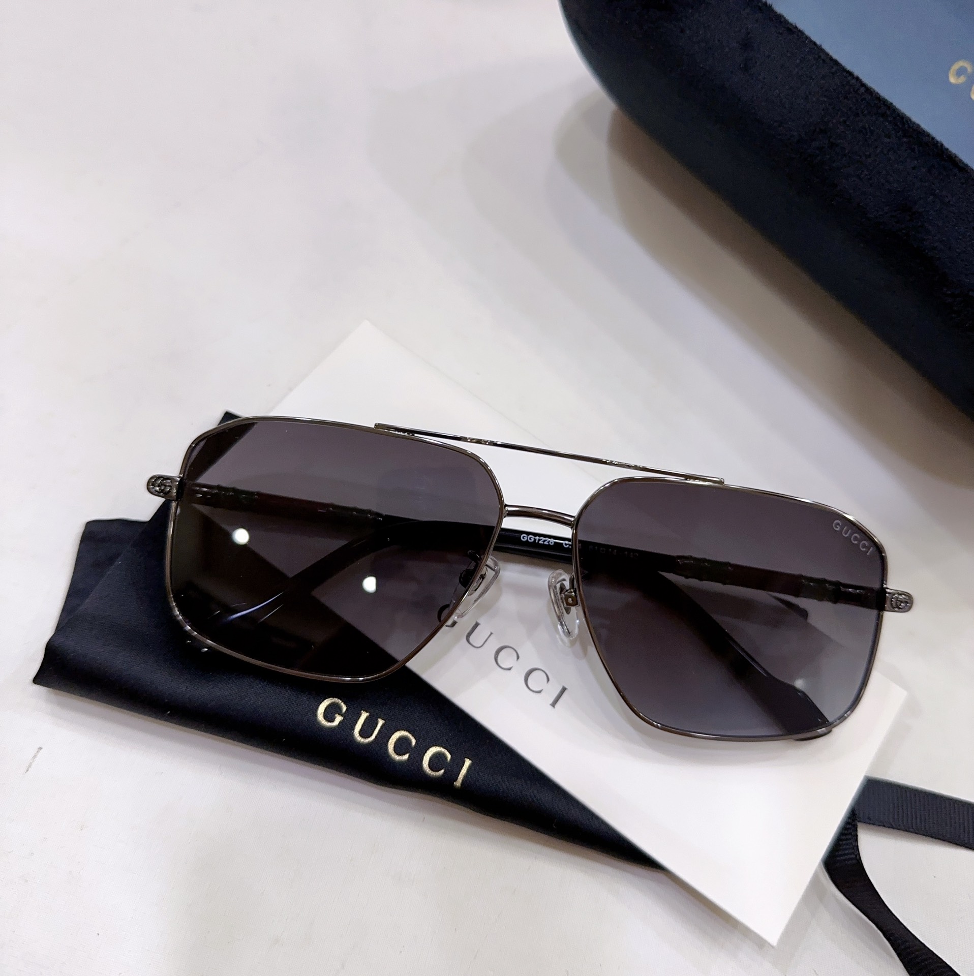Sunglasses Gucci GG1227 SIZE��60 14-142 - vstockx