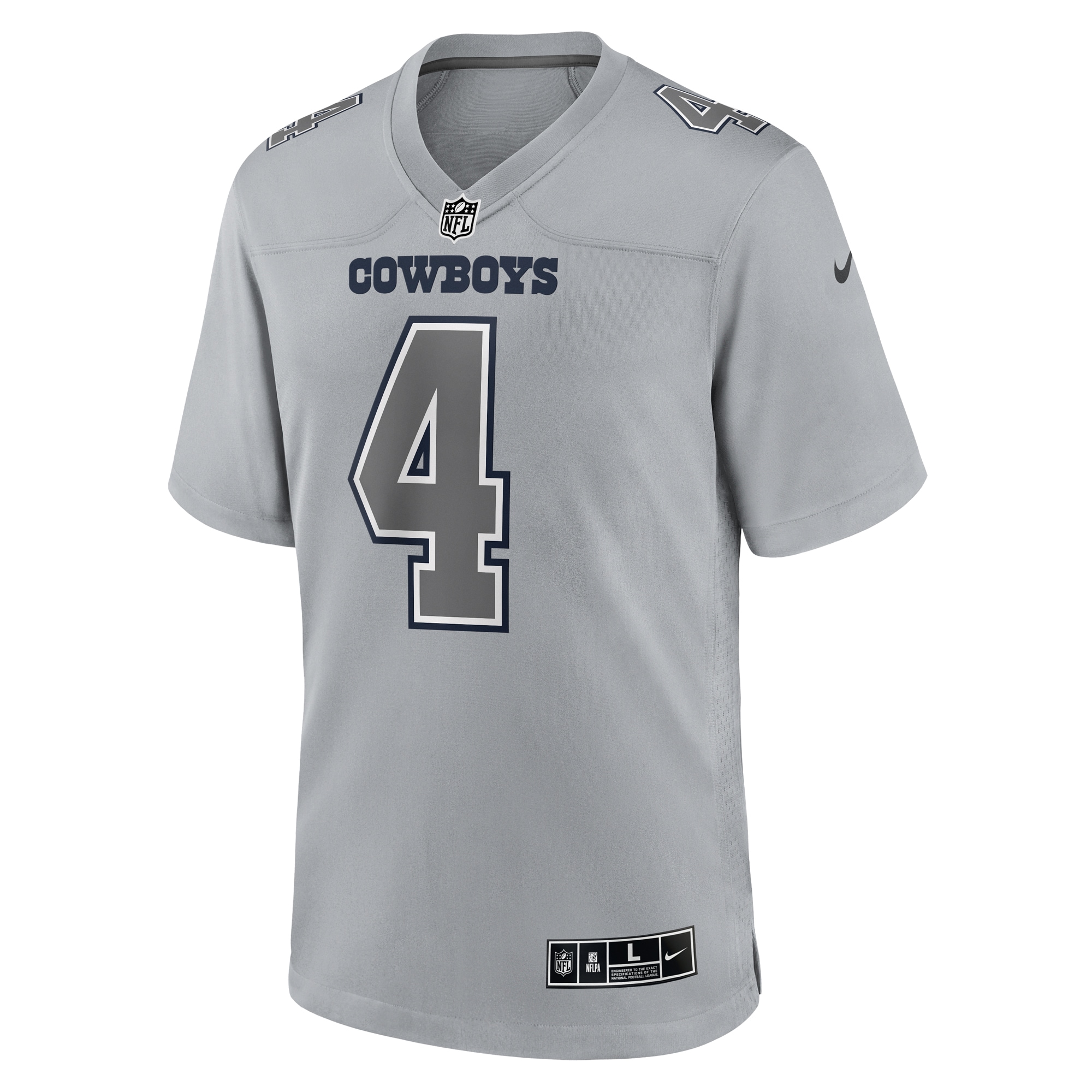 Dak Prescott Dallas Cowboys Nike Atmosphere Fashion Game Jersey - Gray - vstockx