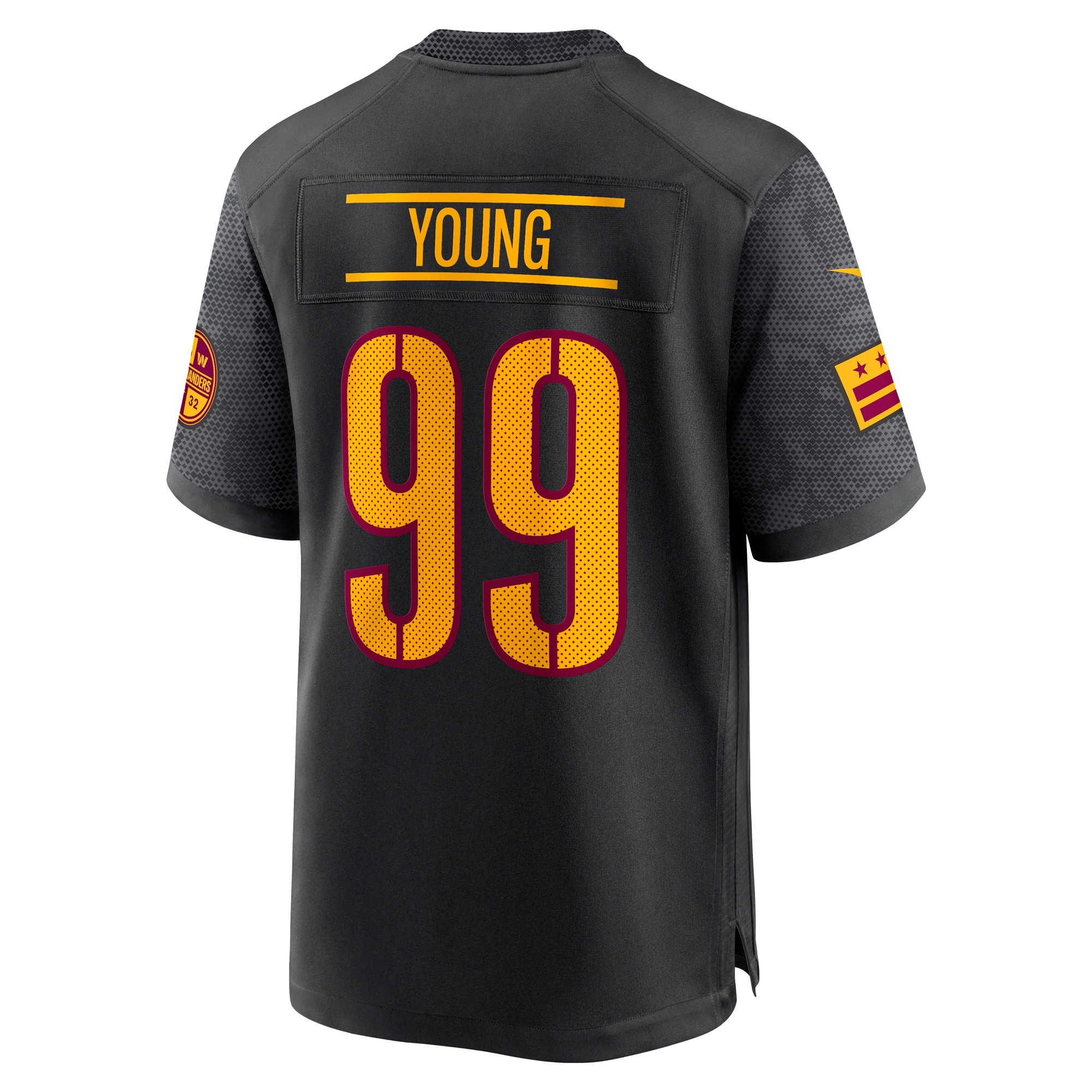 Chase Young Washington Commanders Nike Alternate Game Jersey - Black - vstockx