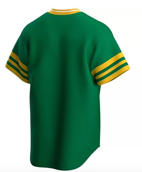 Men's Oakland Athletics Kelly Green Road Cooperstown Collection Team Jersey - vstockx