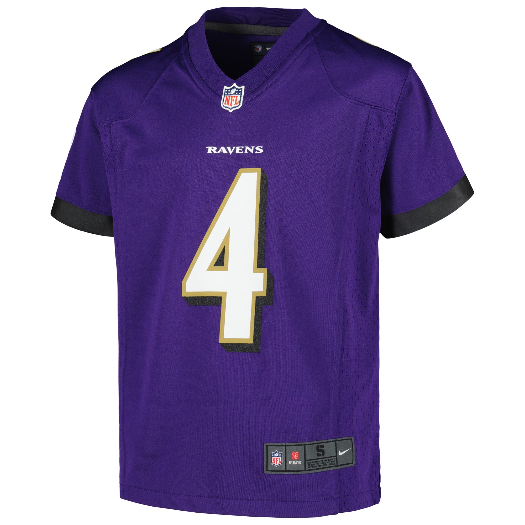 Youth Nike Zay Flowers Purple Baltimore Ravens Game Jersey - vstockx