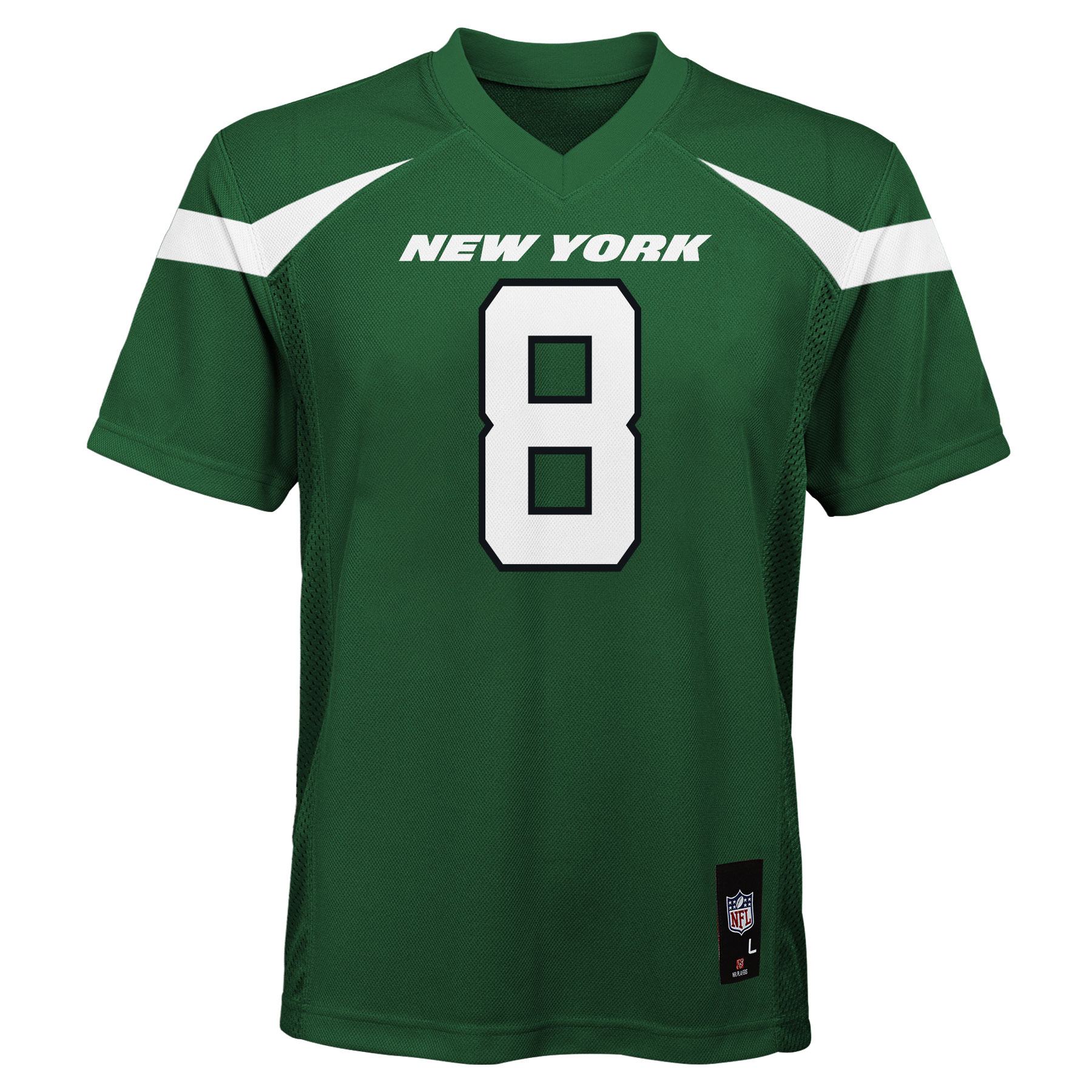Aaron Rodgers New York Jets Youth Replica Player Jersey - Gotham Green - vstockx