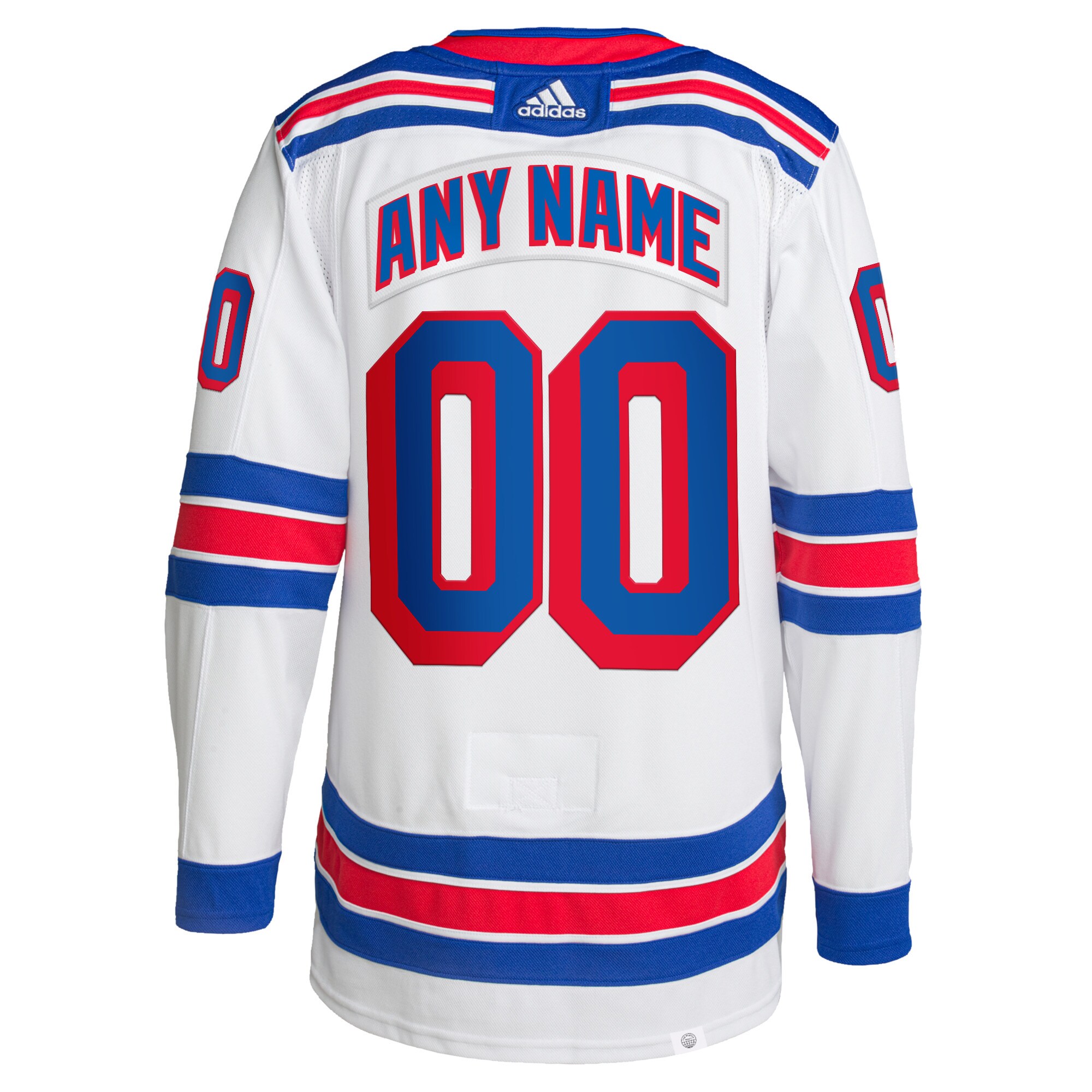 New York Rangers adidas Away Primegreen Authentic Pro Custom Jersey - White - vstockx