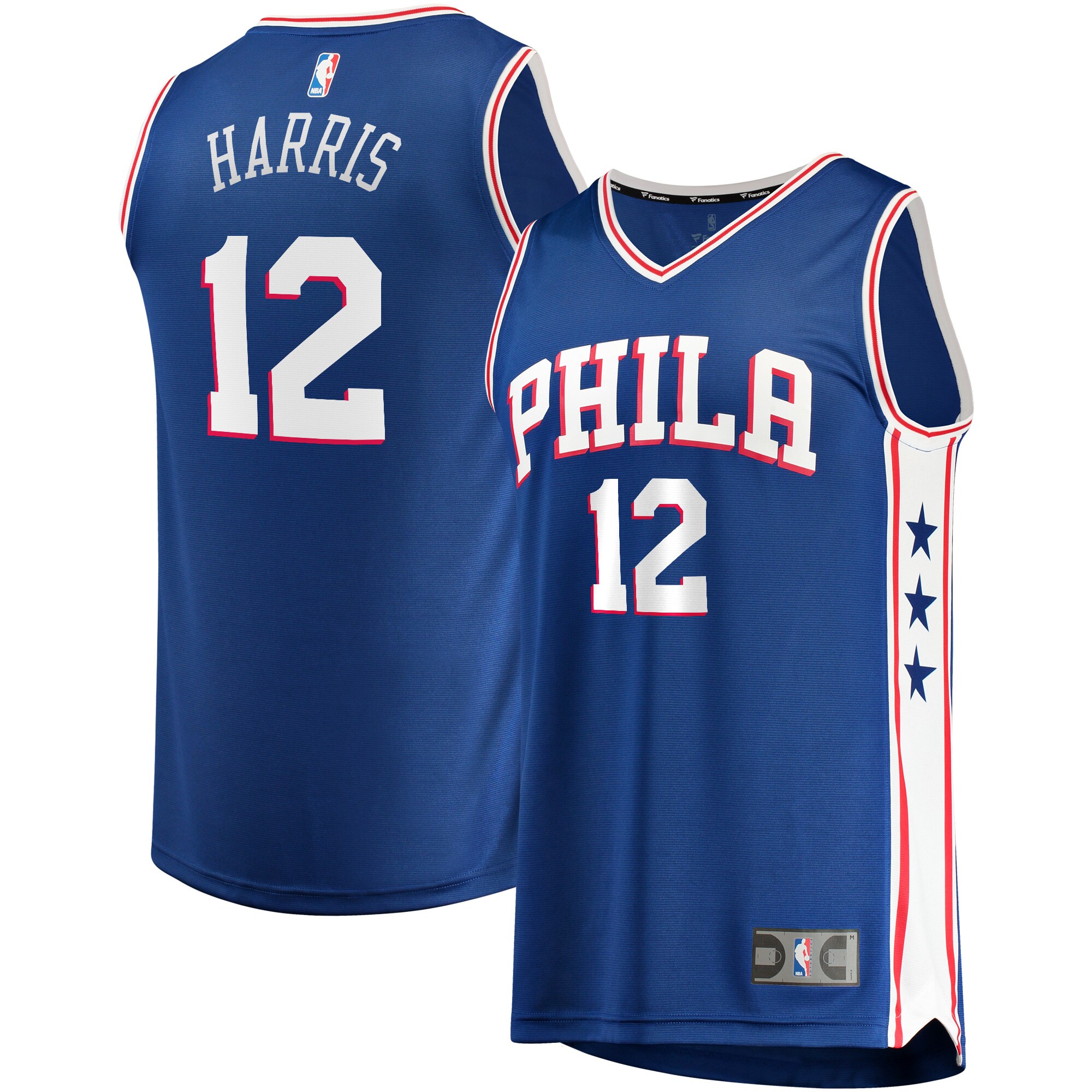 Tobias Harris Philadelphia 76ers Fanatics Branded Fast Break Replica Player Team Jersey - Icon Edition - Royal - vstockx