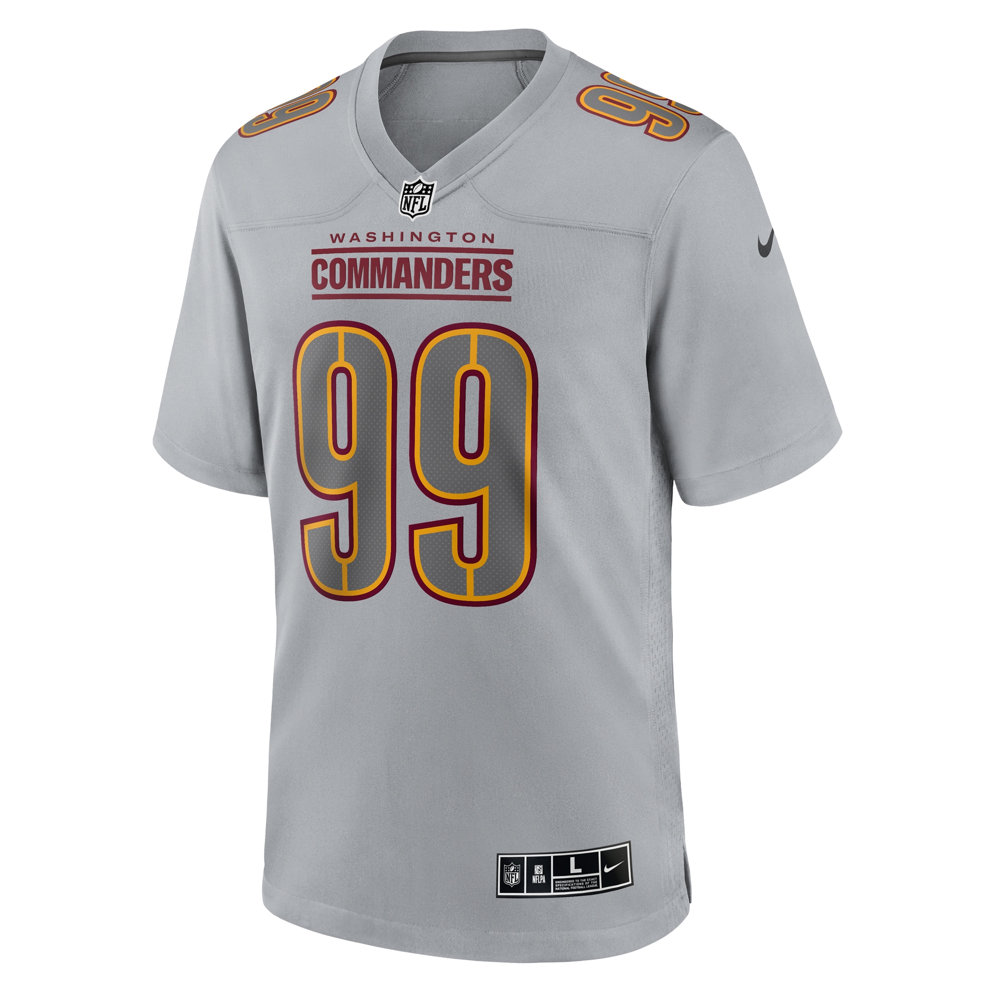 Chase Young Washington Commanders Nike Atmosphere Fashion Game Jersey - Gray - vstockx