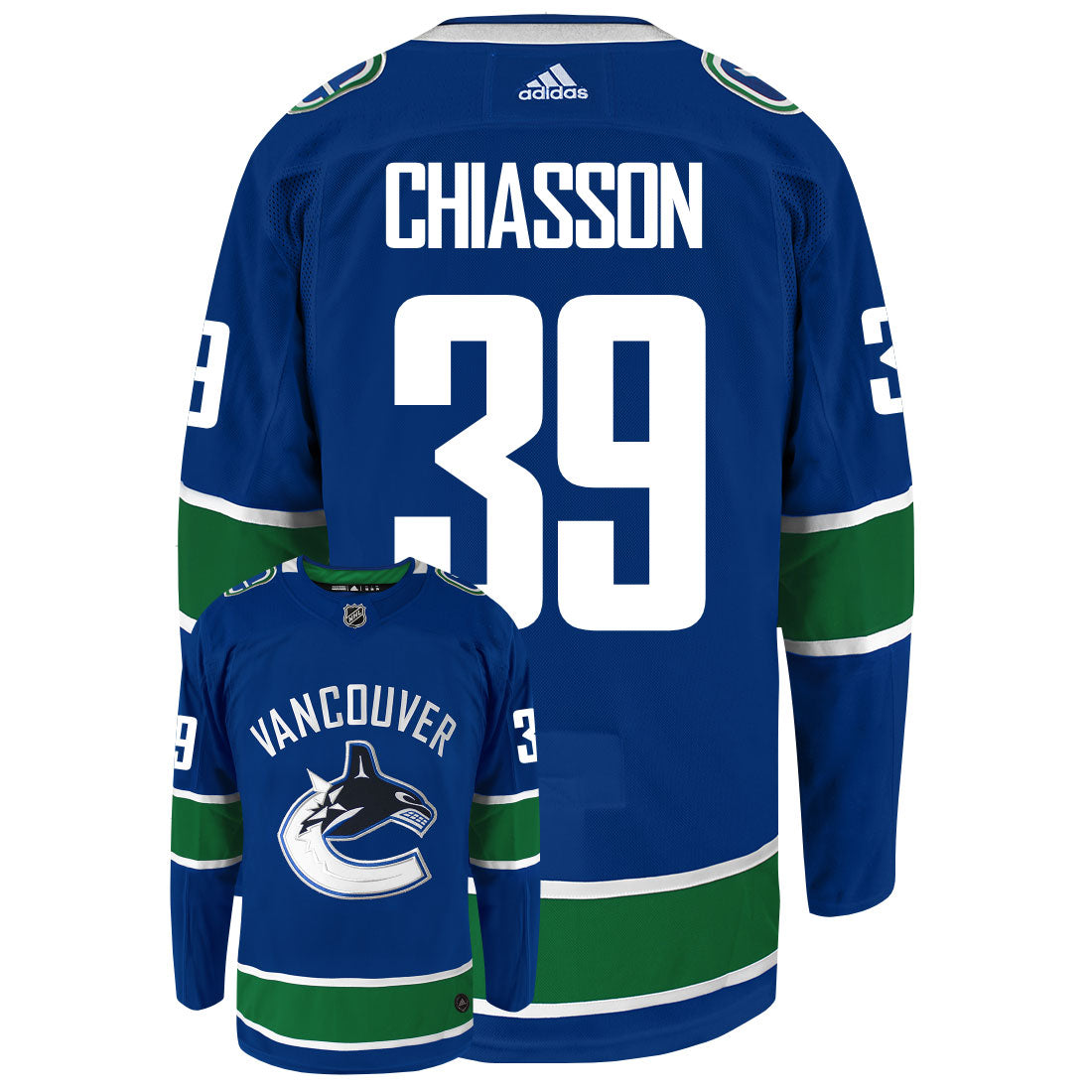 Alex Chiasson Vancouver Canucks Adidas Primegreen Authentic NHL Hockey Jersey - vstockx