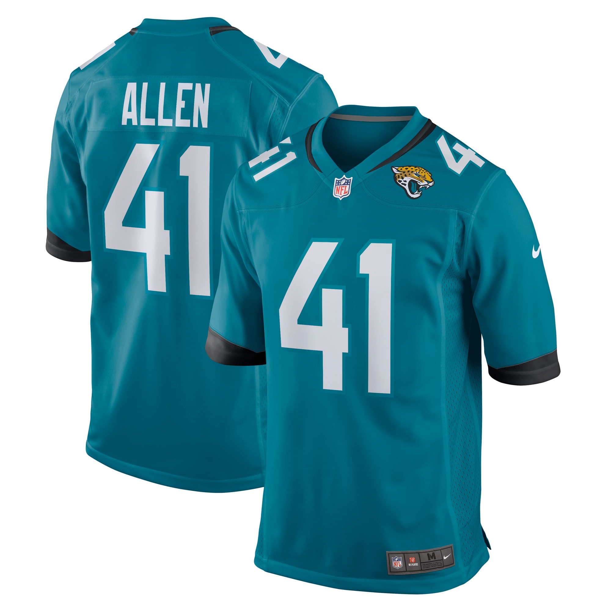 Josh Allen Jacksonville Jaguars Nike Game Jersey - Teal - vstockx