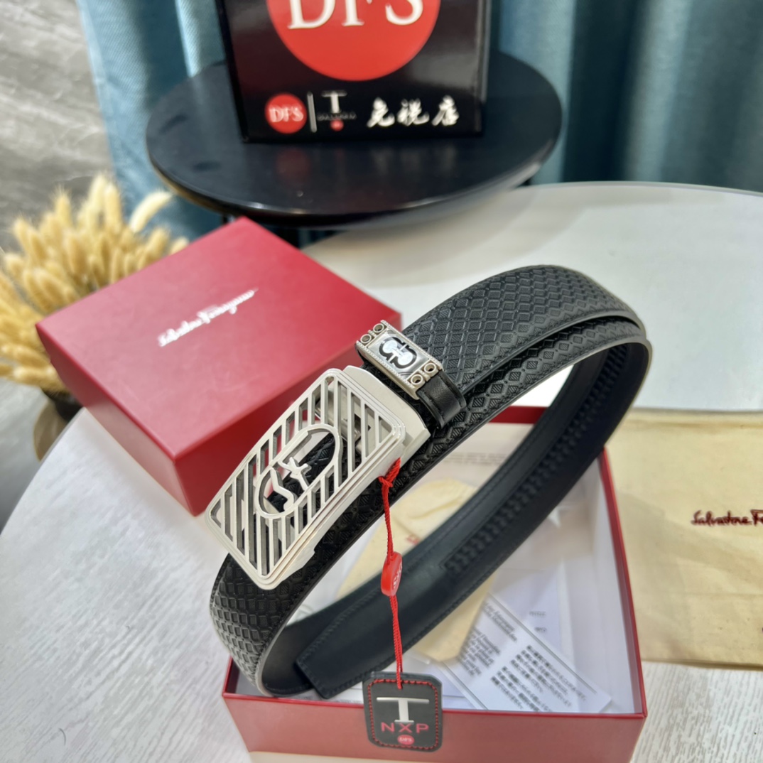 Streetwear Belt Ferragamo 319568 size:3.5cm - vstockx