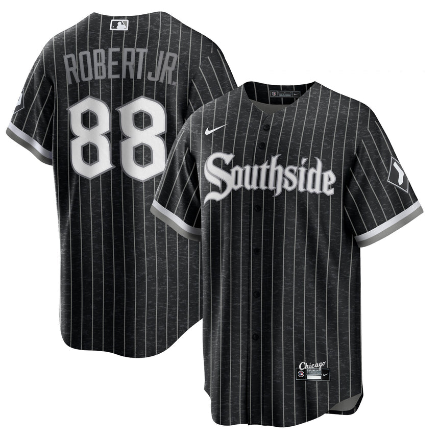Men's Luis Robert Jr. Chicago White Sox Black City Connect Replica Jersey - vstockx