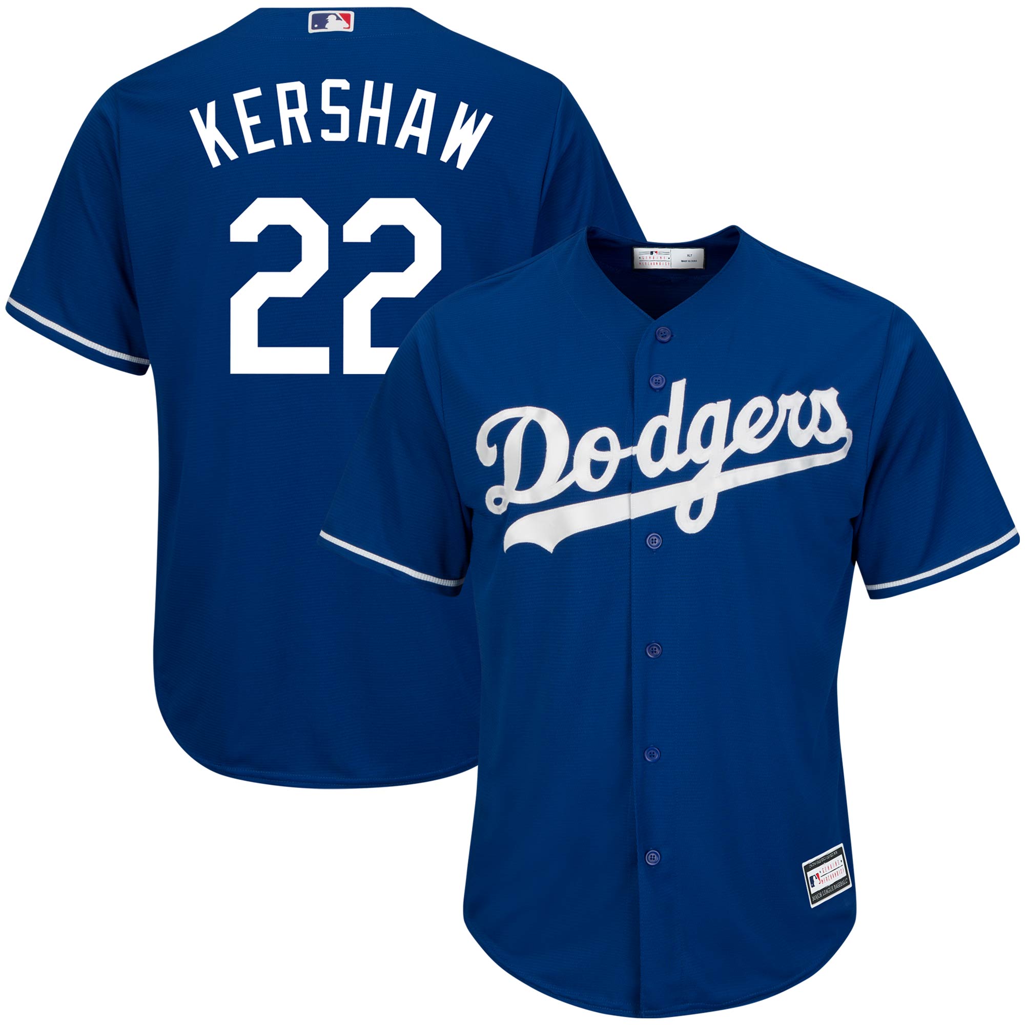 Clayton Kershaw Los Angeles Dodgers Big & Tall Replica Player Jersey - Royal - vstockx