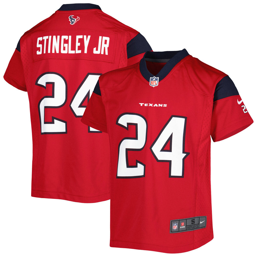 Youth Houston Texans Derek Stingley Jr. Game Jersey Red - vstockx