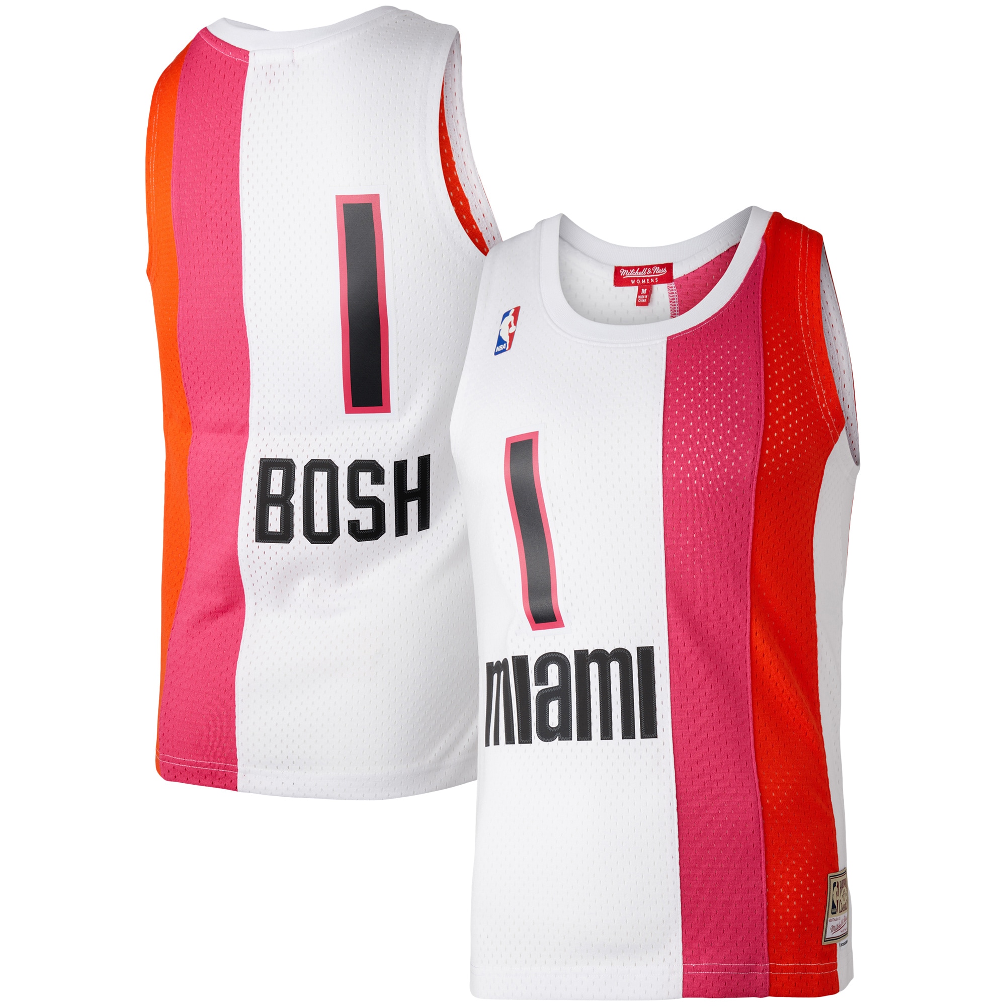 Chris Bosh Miami Heat Mitchell & Ness Women's Hardwood Classics 2011 Swingman Jersey - White - vstockx