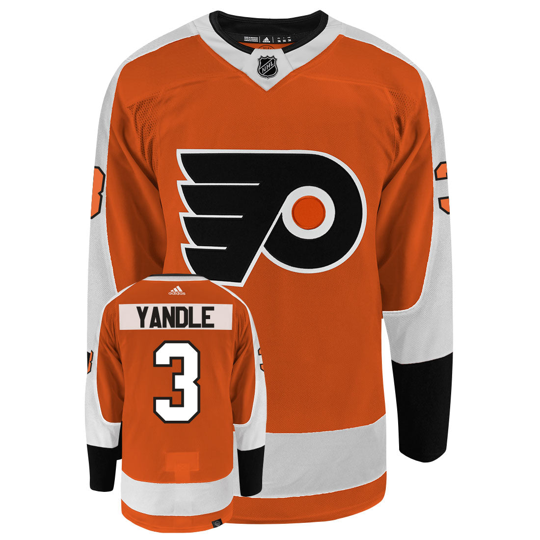 Keith Yandle Philadelphia Flyers Adidas Primegreen Authentic NHL Hockey Jersey - vstockx