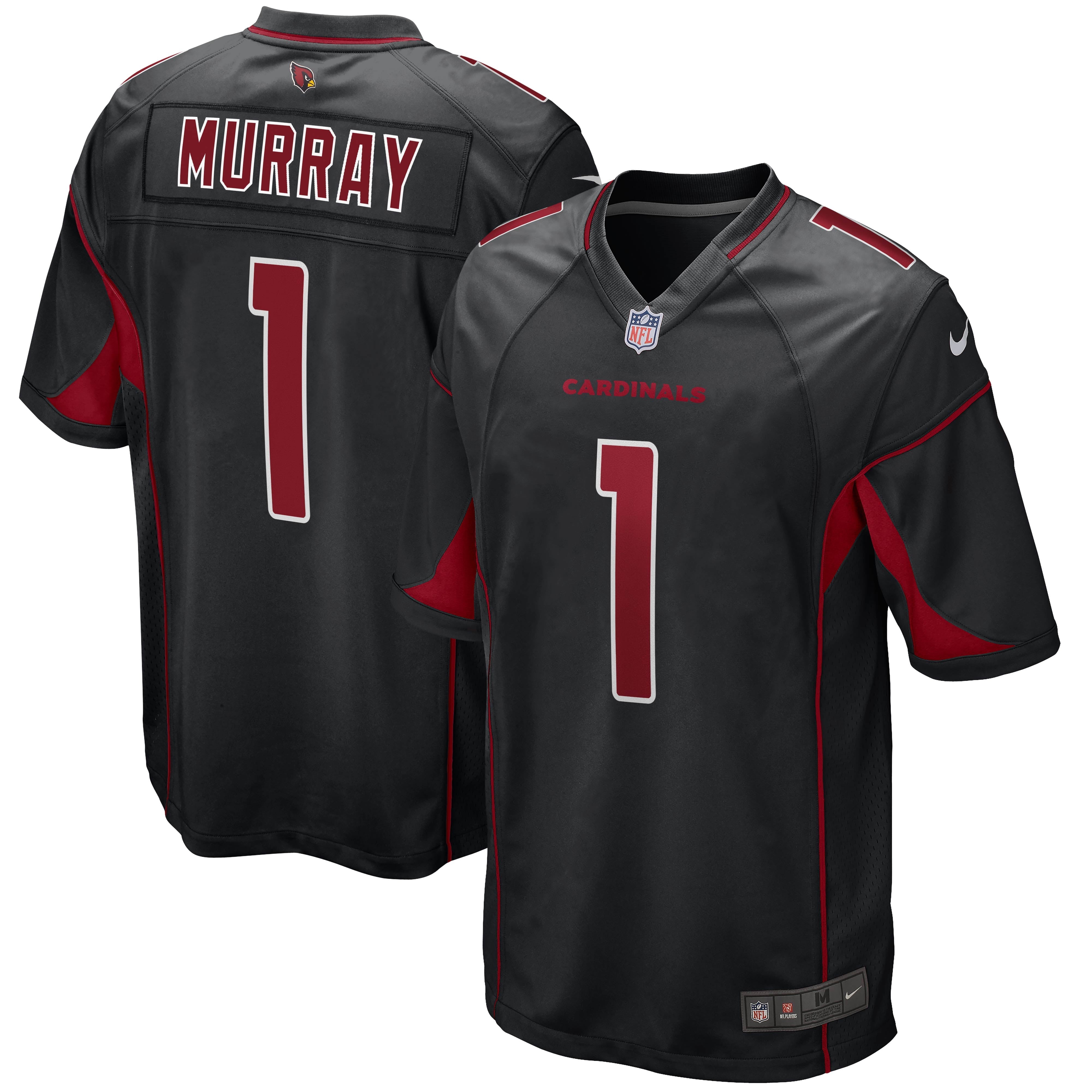 Men's Nike Kyler Murray Black Arizona Cardinals 2nd Alternate Game Jersey - vstockx