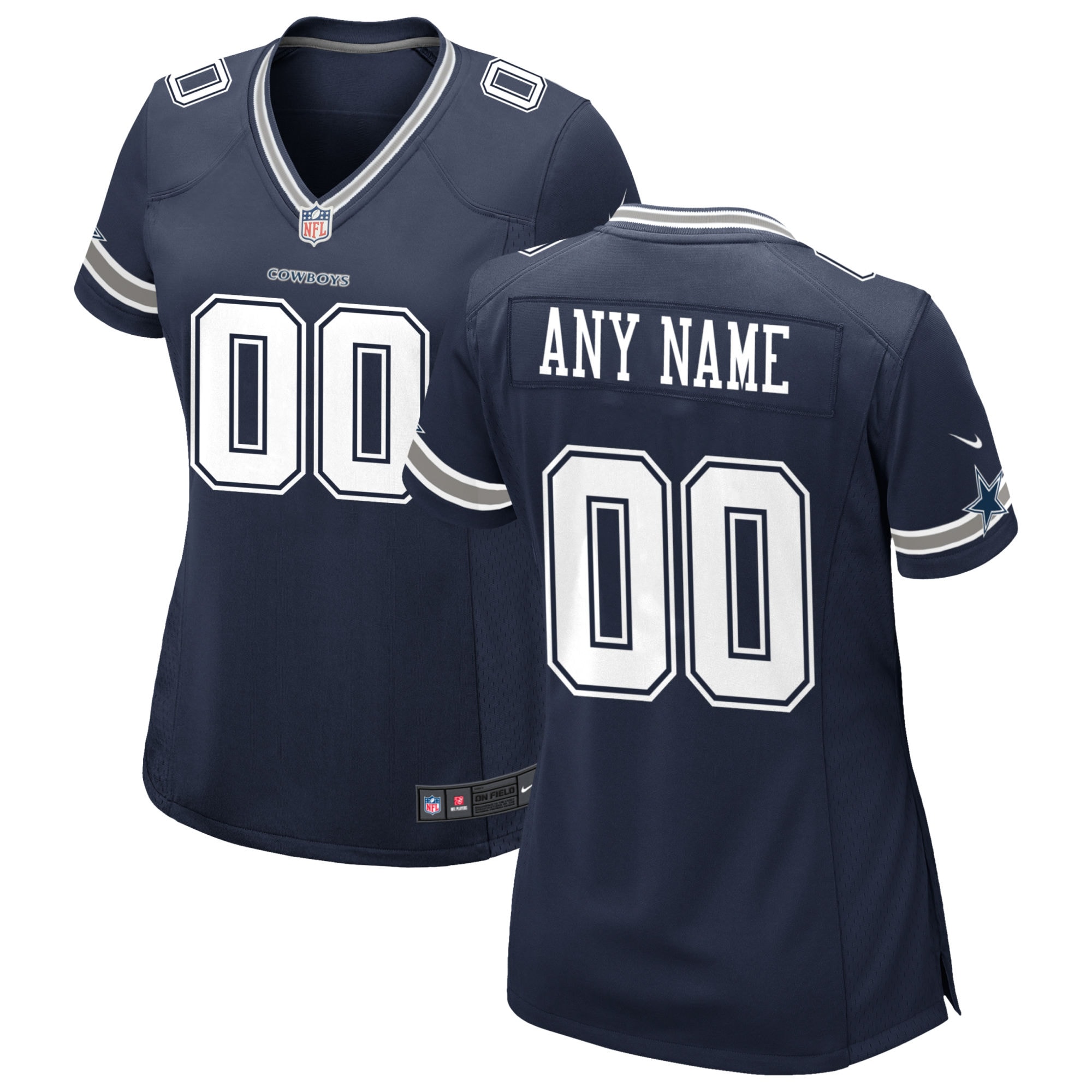 Dallas Cowboys Nike Women's Custom Game Jersey - Navy - vstockx