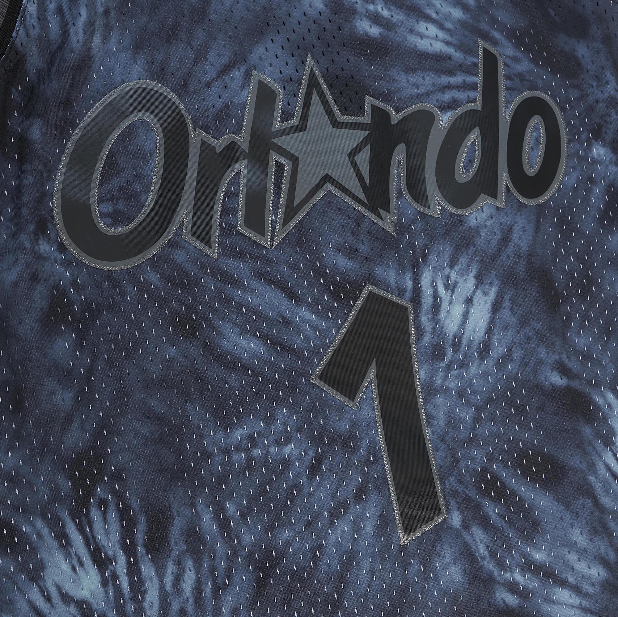 Penny Hardaway Orlando Magic Mitchell & Ness Hardwood Classics 1984/85 Tie-Dye Swingman Jersey - Black - vstockx