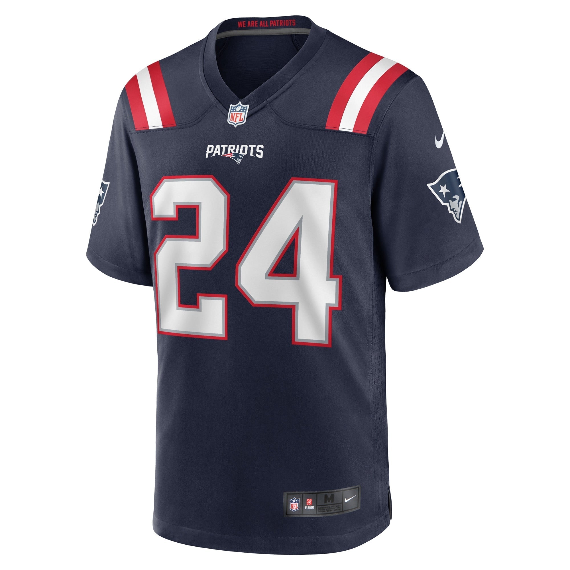 Men's Nike Joshuah Bledsoe Navy New England Patriots Game Player Jersey - vstockx