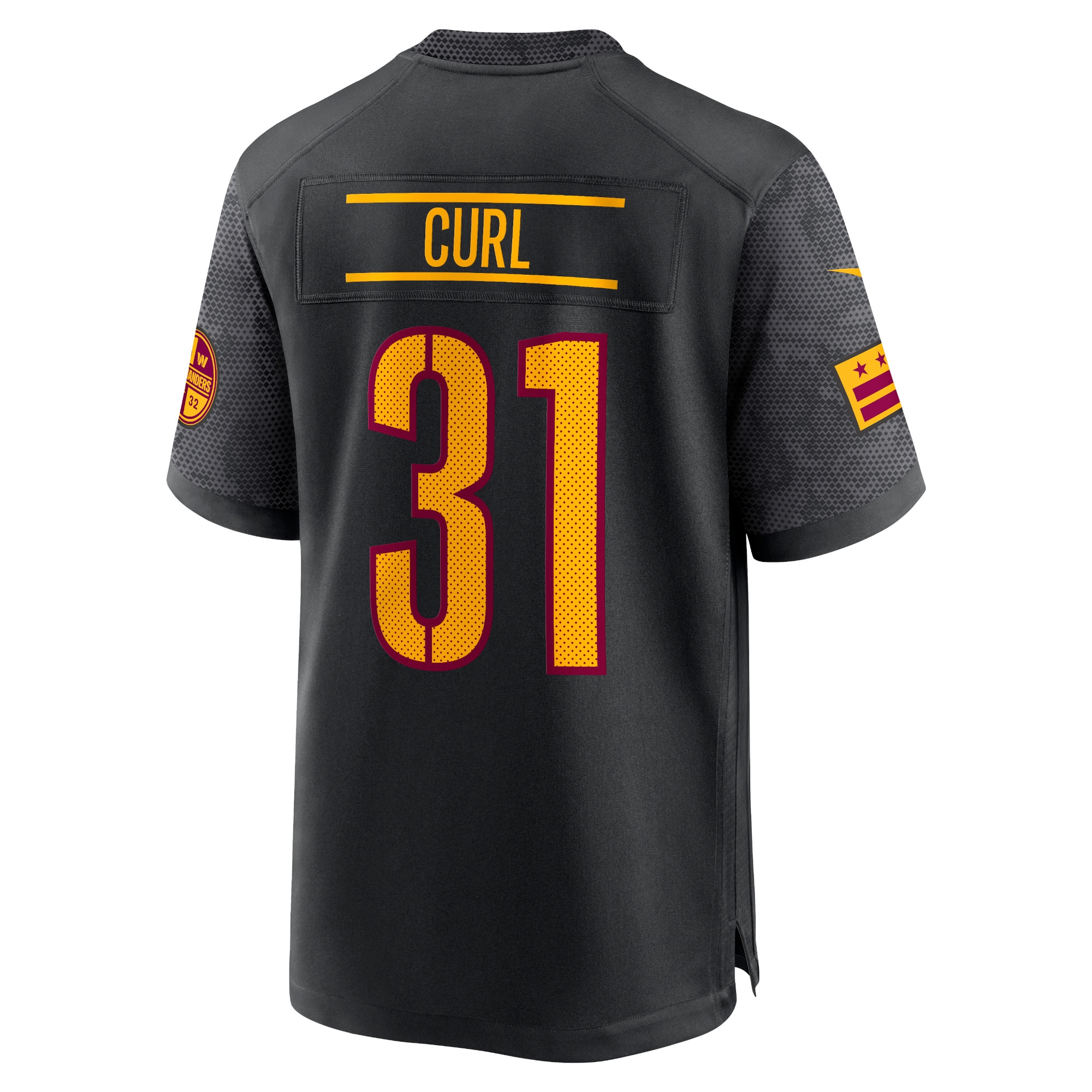Kamren Curl Washington Commanders Nike Alternate Game Player Jersey - Black - vstockx