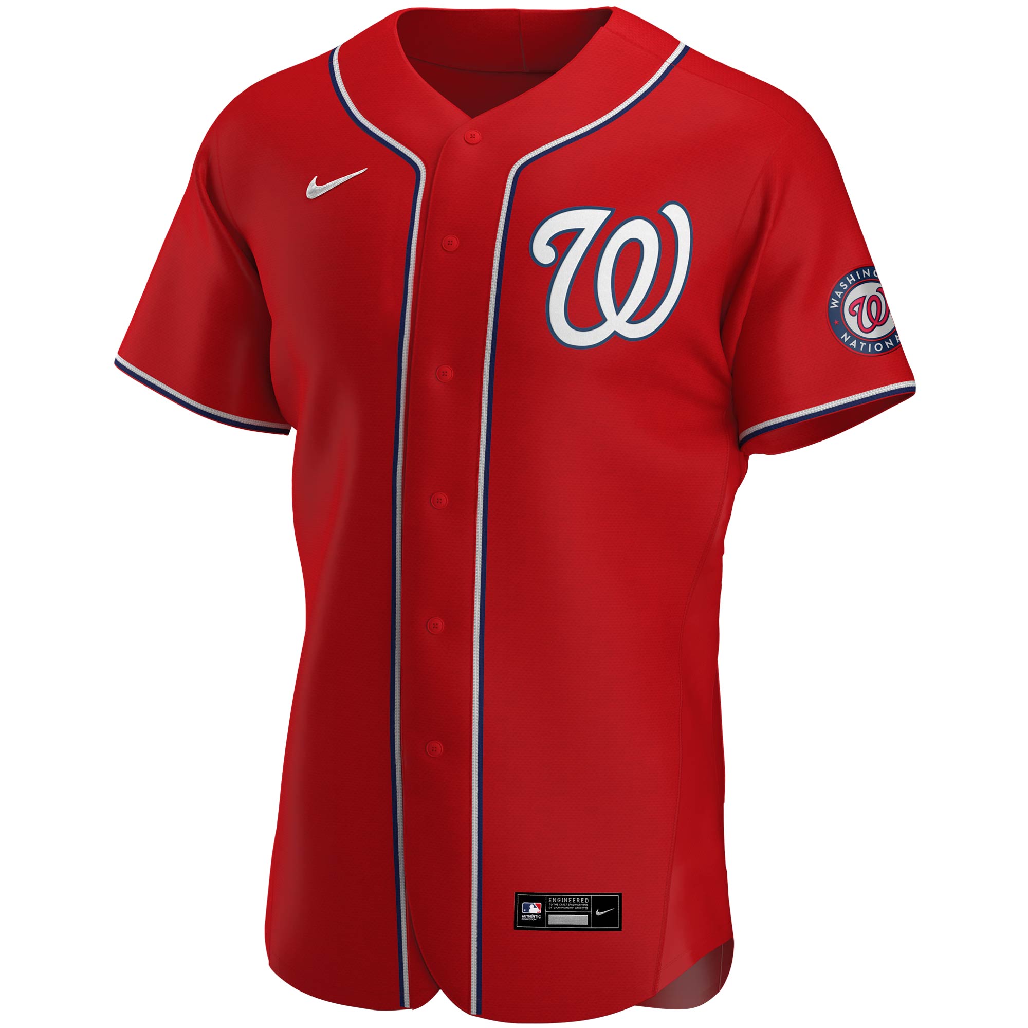 Washington Nationals Nike Alternate Authentic Team Jersey - Red - vstockx