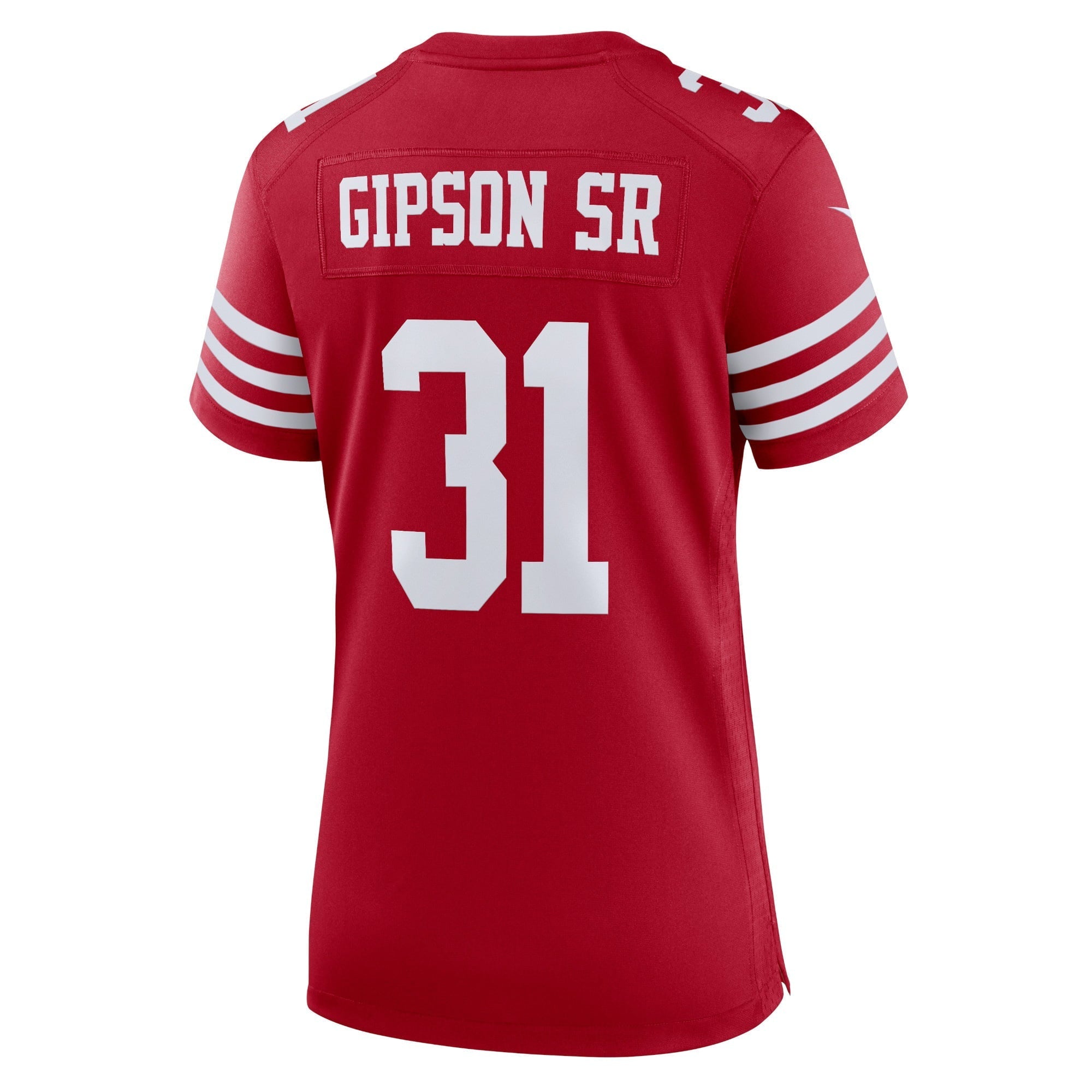 Women's Nike Tashaun Gipson Sr. Scarlet San Francisco 49ers Home Game Player Jersey - vstockx
