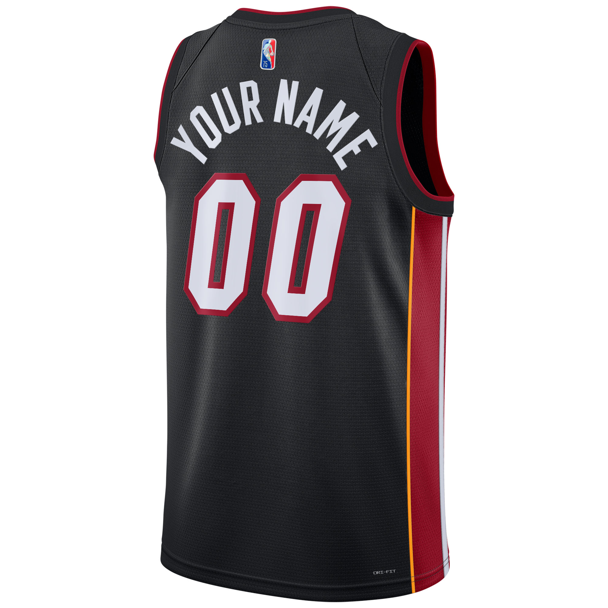 Miami Heat Nike 2021/22 Diamond Swingman Custom Jersey - Icon Edition - Black - vstockx