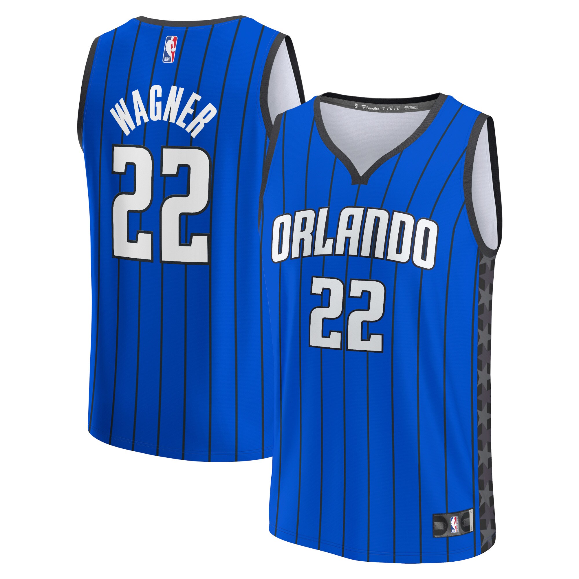 Franz Wagner Orlando Magic Fanatics Branded Fast Break Replica Player Jersey - Statement Edition - Blue - vstockx