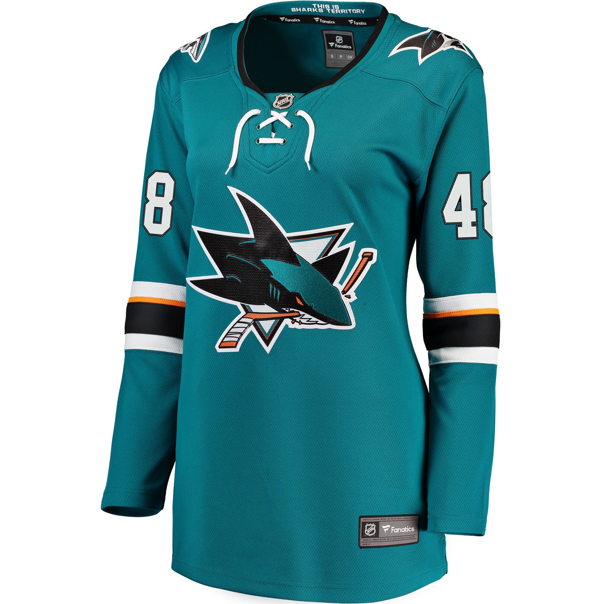 Tomas Hertl San Jose Sharks Fanatics Branded Women's Home Premier Breakaway Player Jersey - Teal - vstockx