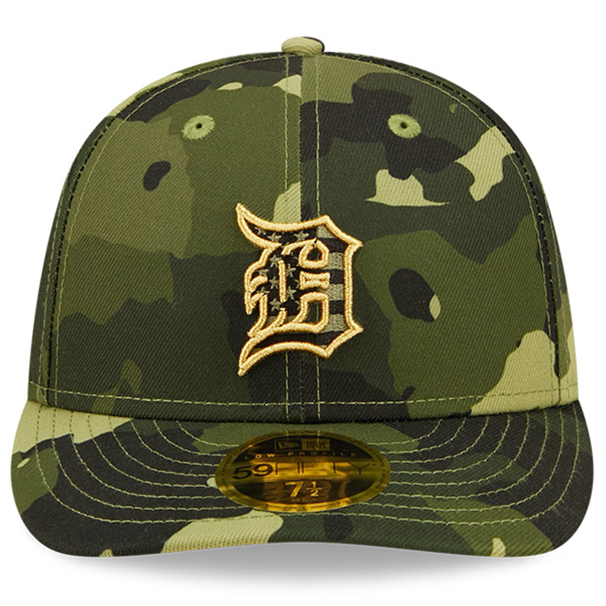 Detroit Tigers New Era 2022 Armed Forces Day On-Field Low Profile 59FIFTY - Camo - vstockx